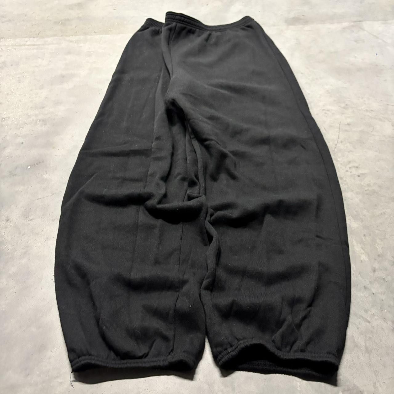 Japanese Brand × Vintage Crazy Vintage Y2K/2000s Baggy Black Skater Opium Essential Sweatpants! Size US 34 / EU 50 - 3 Thumbnail