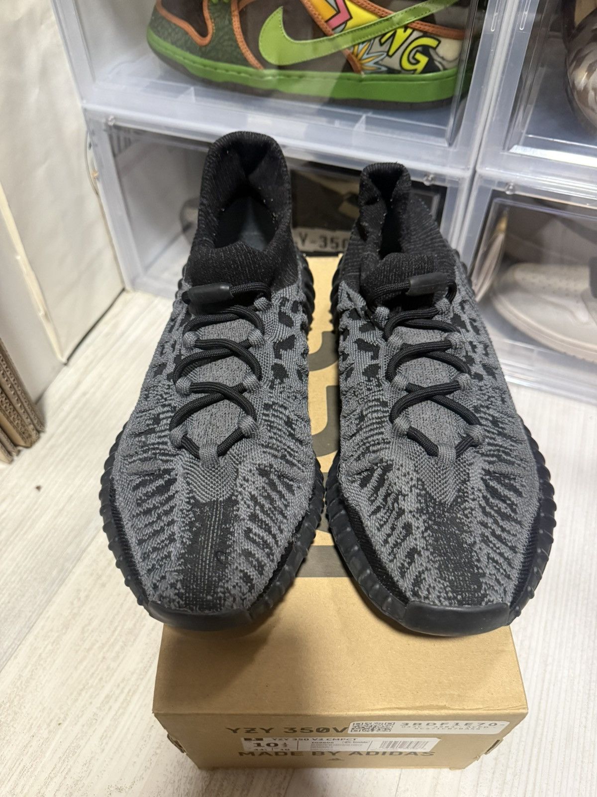 Adidas Adidas Yeezy 350 V2 CMPCT Slate Onyx Size US 10.5 / EU 43-44 - 4 Thumbnail