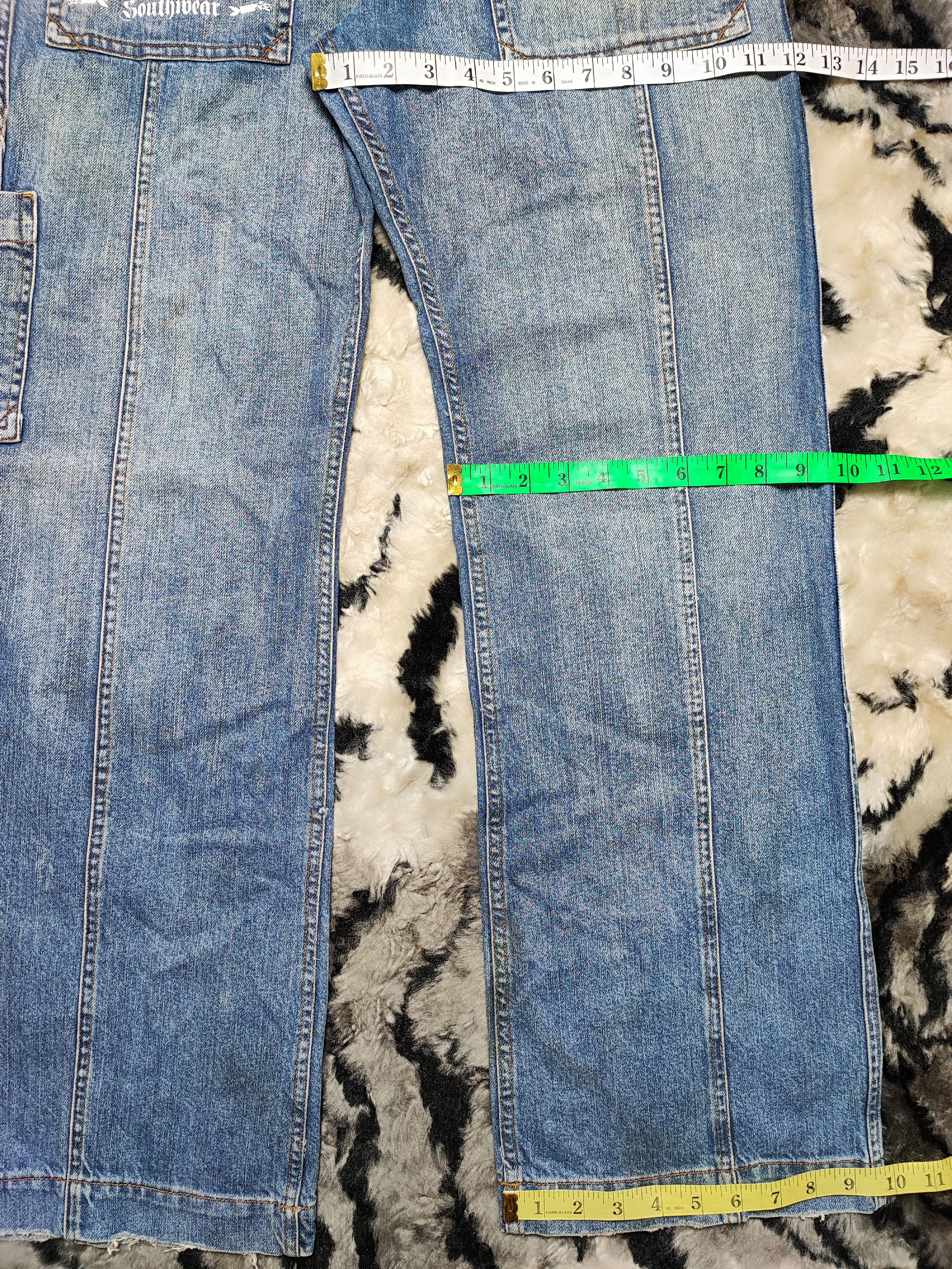 Japanese Brand Skull Denim Bakers Pants Cargo Size US 32 / EU 48 - 6 Thumbnail
