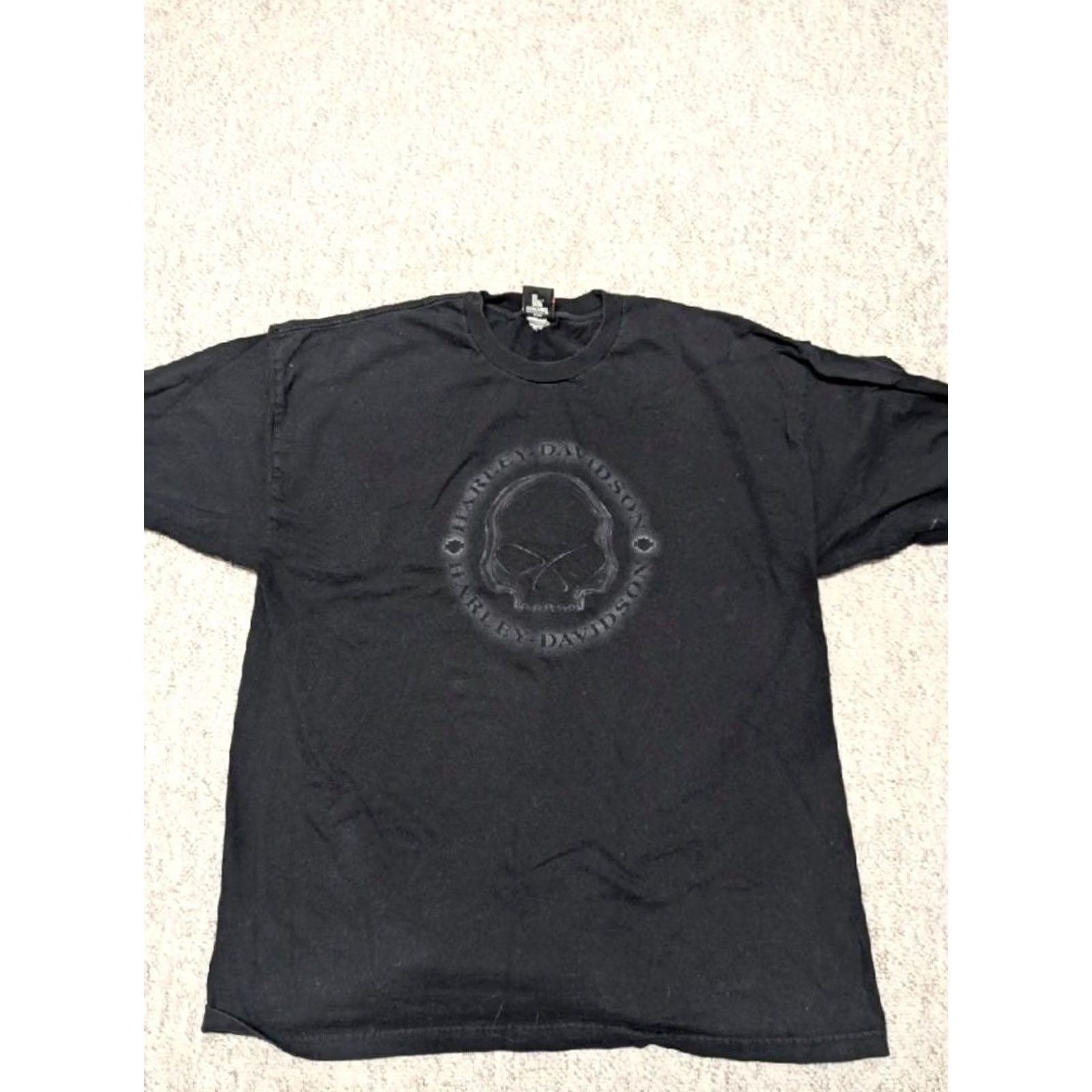 Harley Davidson VINTAGE Harley-Davidson t-shirt 4XL Black WILLIE G long sleeve Crew Neck Mens 90s 2000s motorcycle skull Shirt Size US XXL / EU 58 / 5 - 3 Thumbnail