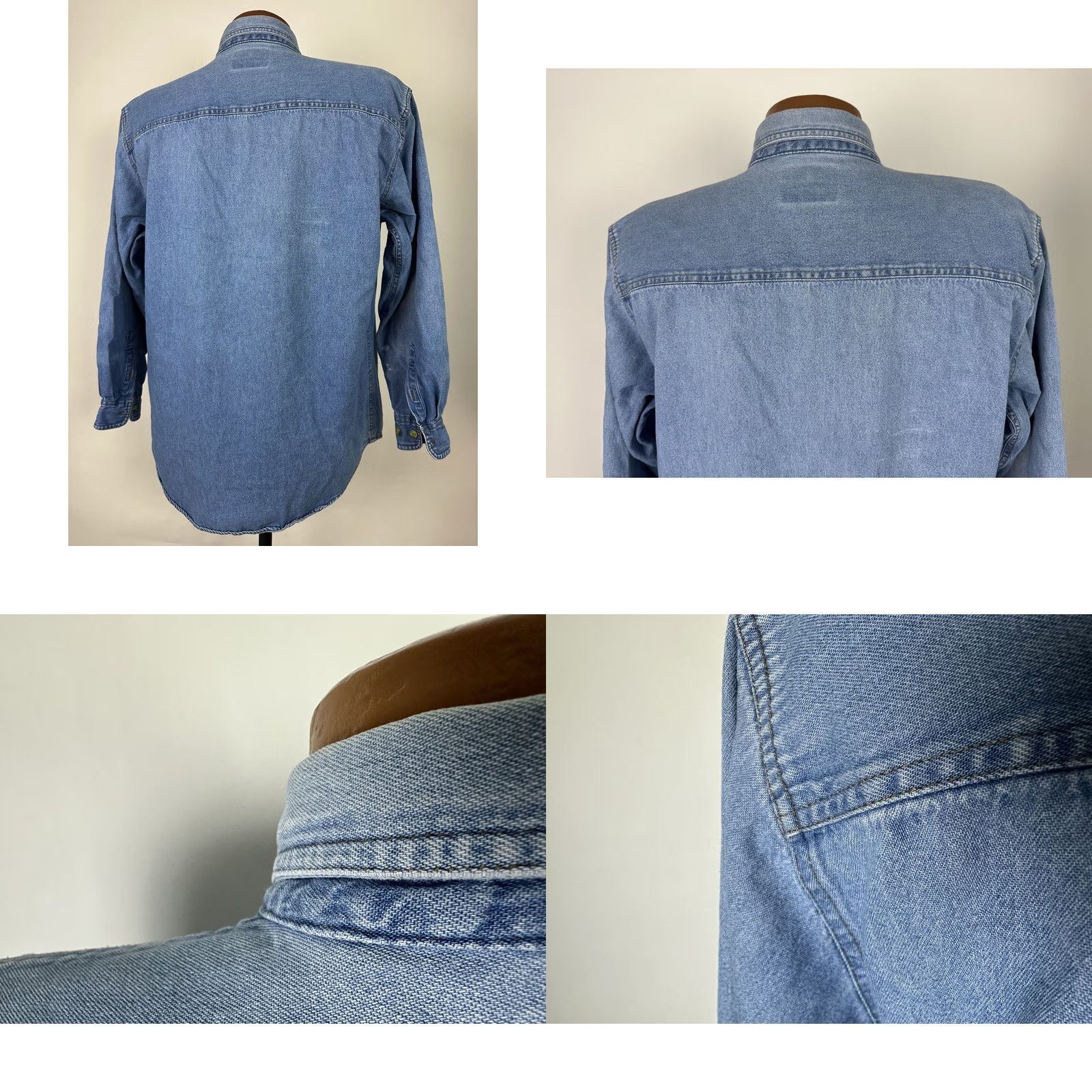 Vintage VINTAGE Epsilon Sigma Alpha International Denim Shirt Men M Casual Denim Shirt ESA Embroidered 90s Y2K Size US M / EU 48-50 / 2 - 8 Thumbnail