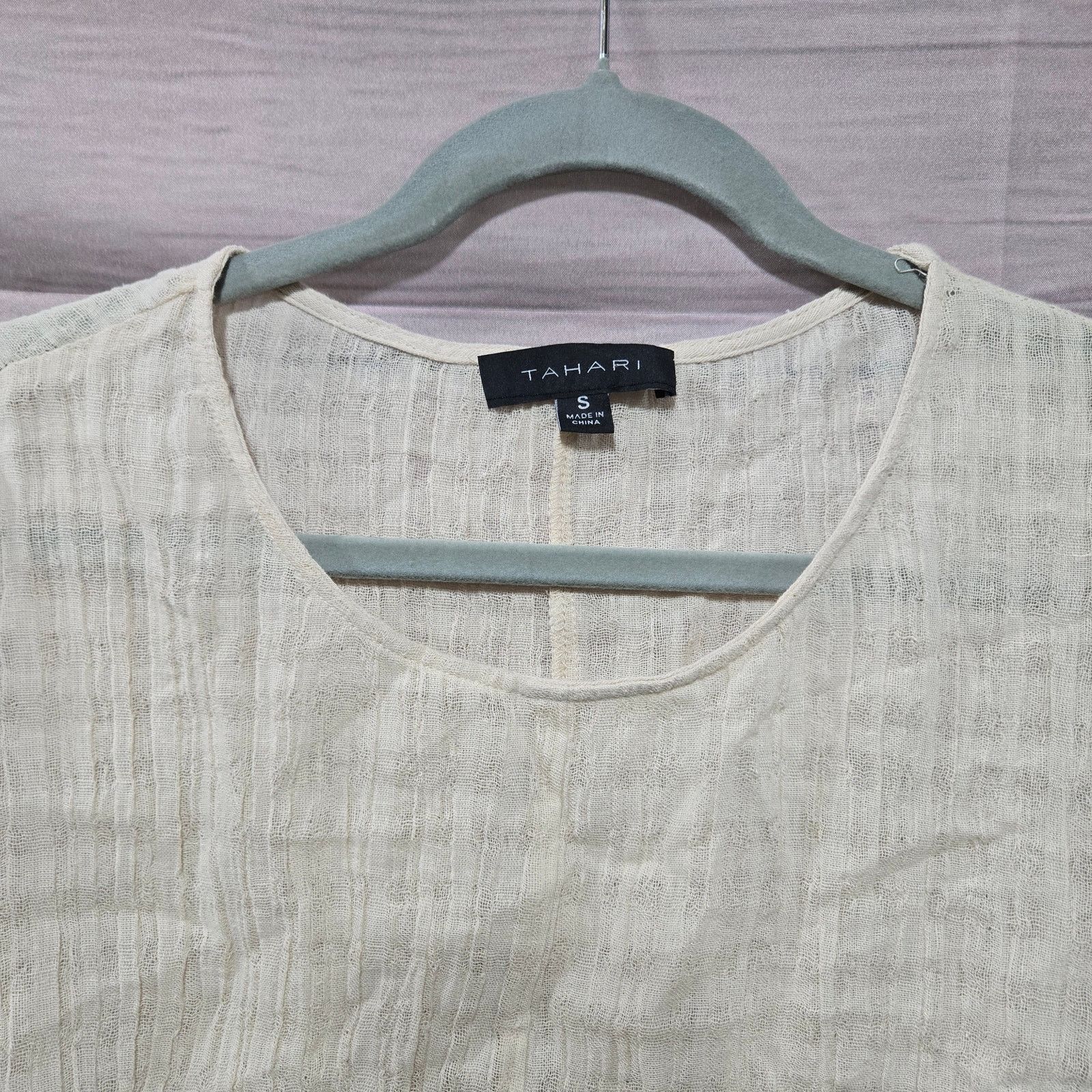 Other Cream Gauze Linen Peplum Blouse Size Small Size S / US 4 / IT 40 - 9 Thumbnail