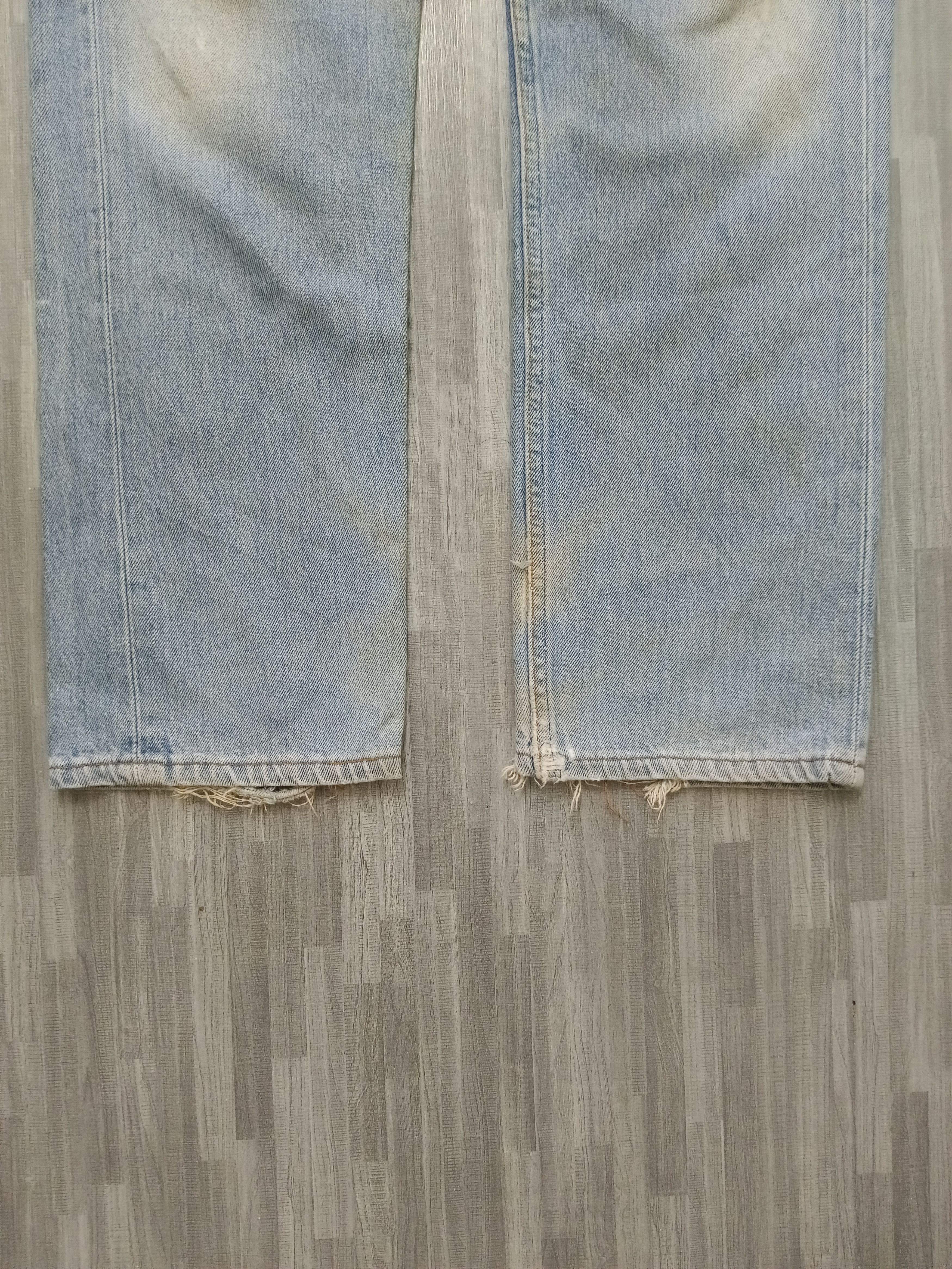 Levi's Vintage Clothing × Vintage SICK DISTRESSED LEVIS 501 90s DENIM PANTS Size US 30 / EU 46 - 10 Thumbnail