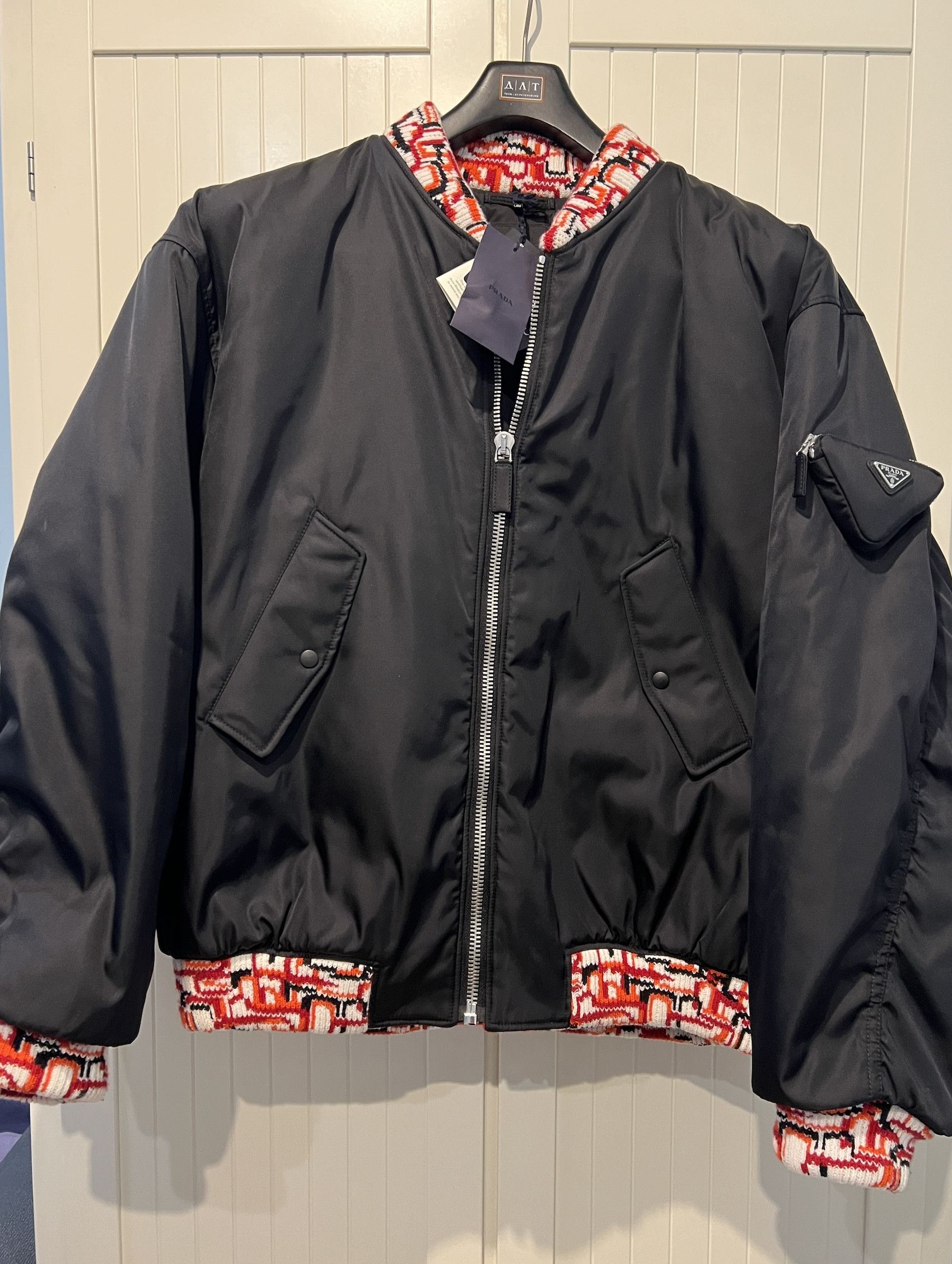 Prada FW'21 Bomber Re-Nylon Size US L / EU 52-54 / 3 - 1 Thumbnail