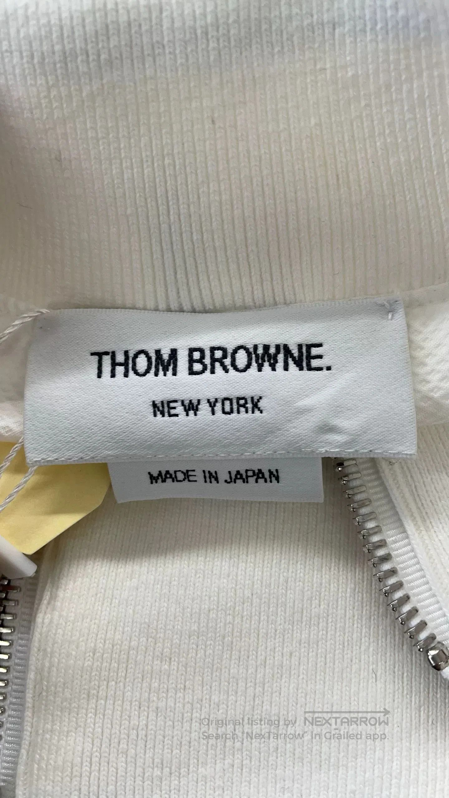 Thom Browne thom browne white stand collar zip jacket. Size US M / EU 48-50 / 2 - 3 Thumbnail