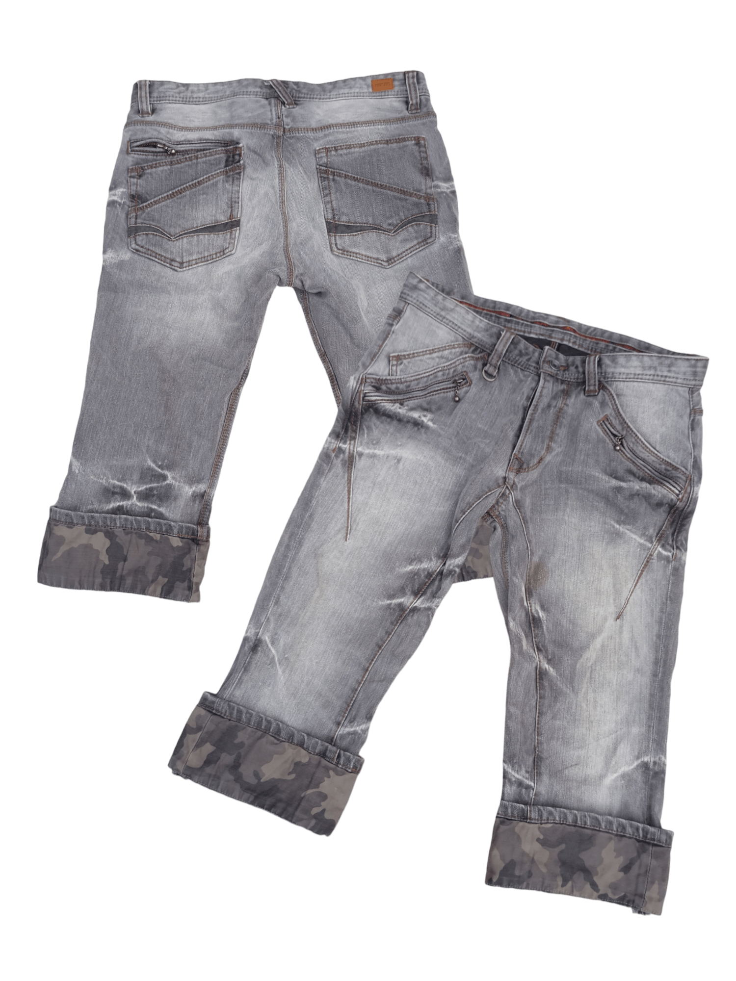NICOLE CLUB FOR MEN WAX-COATED PANELLED PANTS | Barhaine Archive