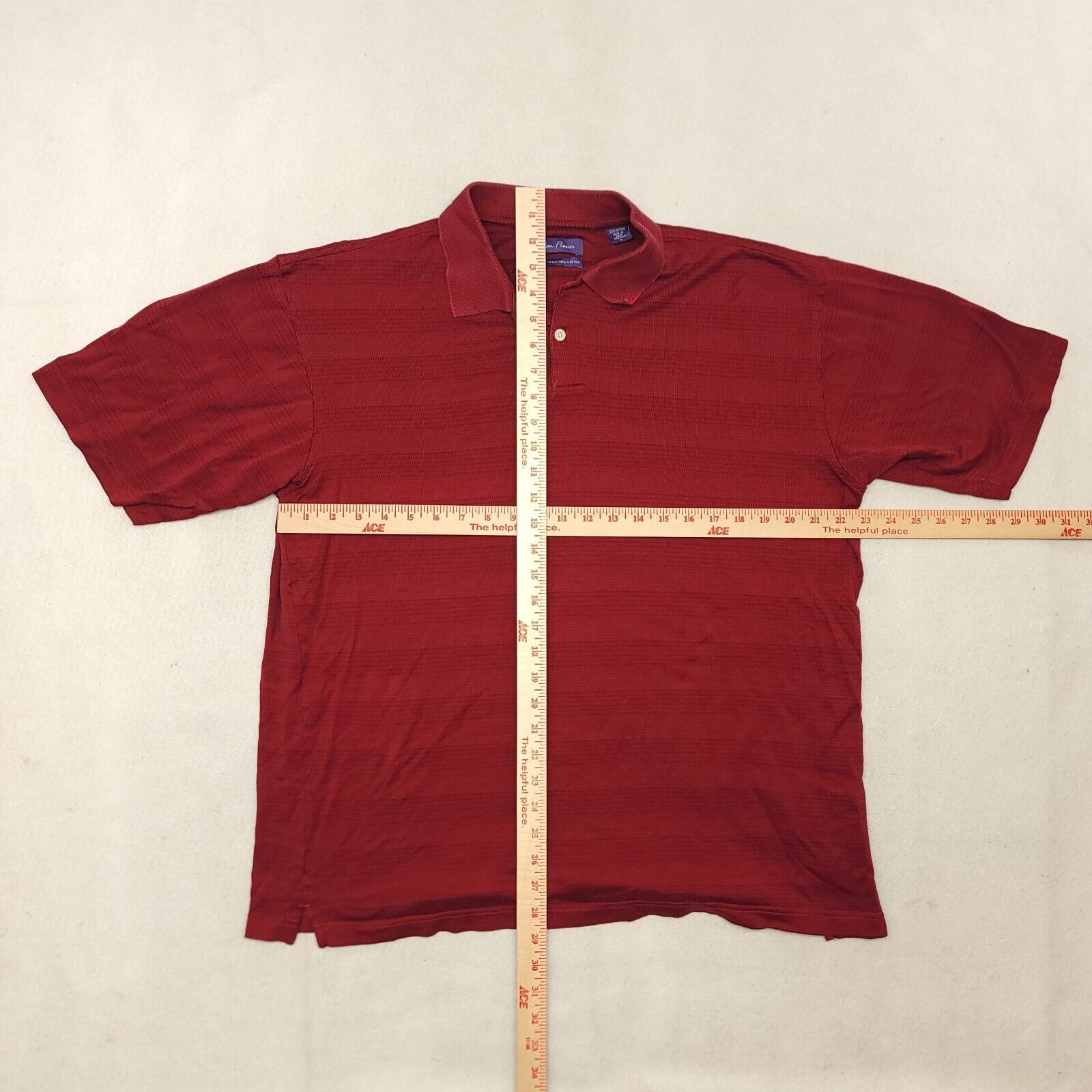 Alan Flusser Alan Flusser Pullover Polo Shirt Adult Mens Size Large L Red Size US L / EU 52-54 / 3 - 8 Thumbnail