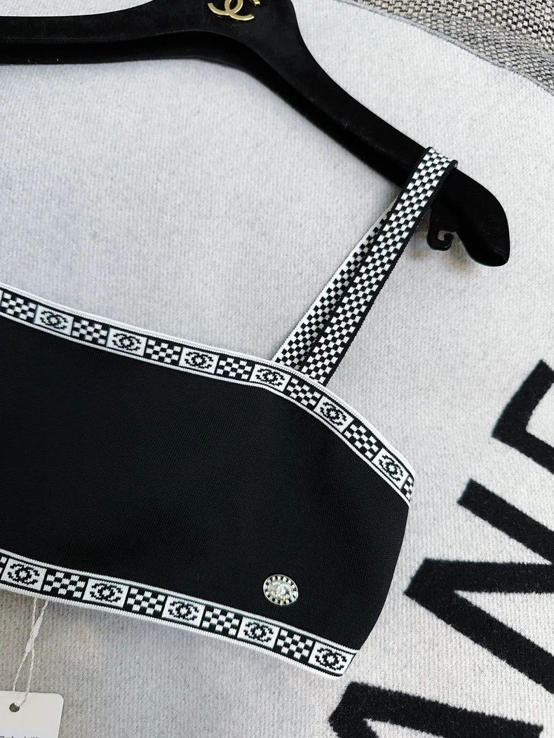 Chanel Chanel 23c early spring chessboard logo suspender Size XS / US 0-2 / IT 36-38 - 3 Thumbnail