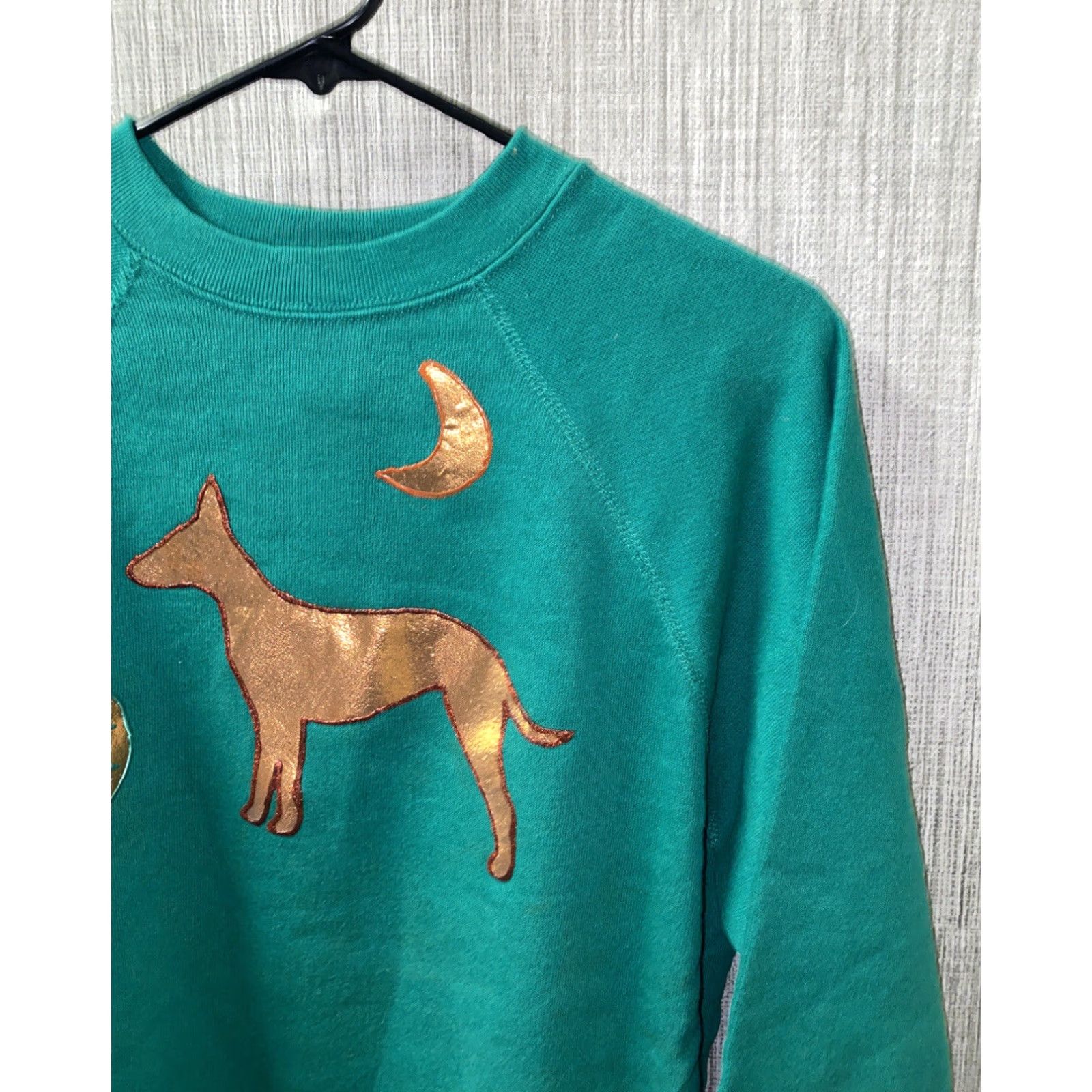 Tultex VINTAGE Tultex Men's Green Fleece Lined USA Made Embroidered Sweatshirt Size M Casual Pullover Size US M / EU 48-50 / 2 - 2 Thumbnail
