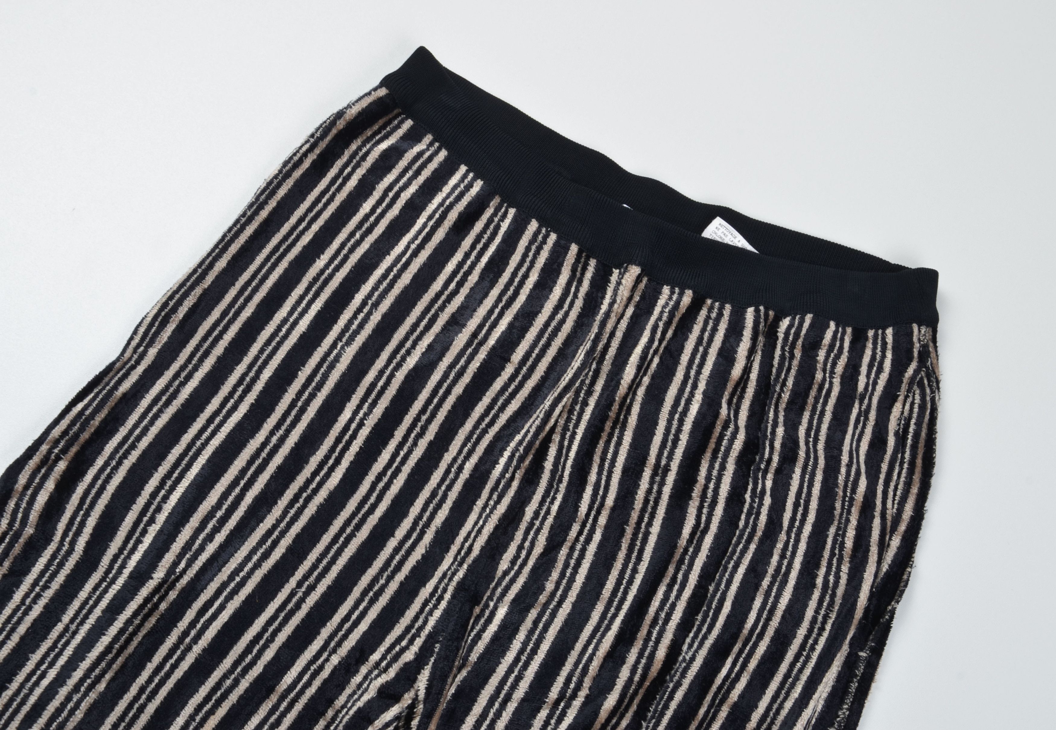 Sonia Rykiel Vntg Sonia Rykiel Paris 90's Striped Velvet Textured Pants Size 29" - 2 Thumbnail