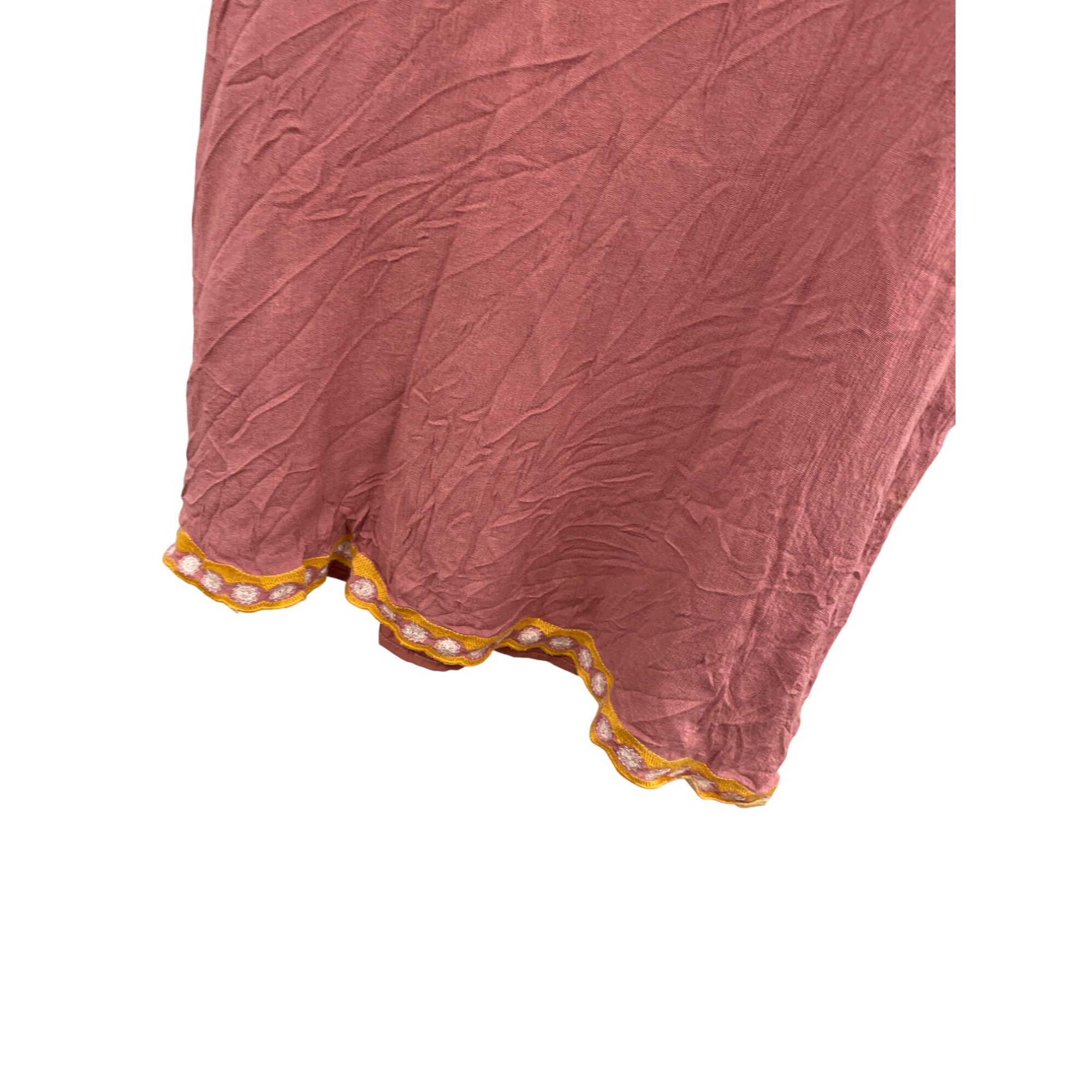 Other Mello Day womans coral Embroidered Rayon Bohemian Dress Size Size M / US 6-8 / IT 42-44 - 6 Thumbnail