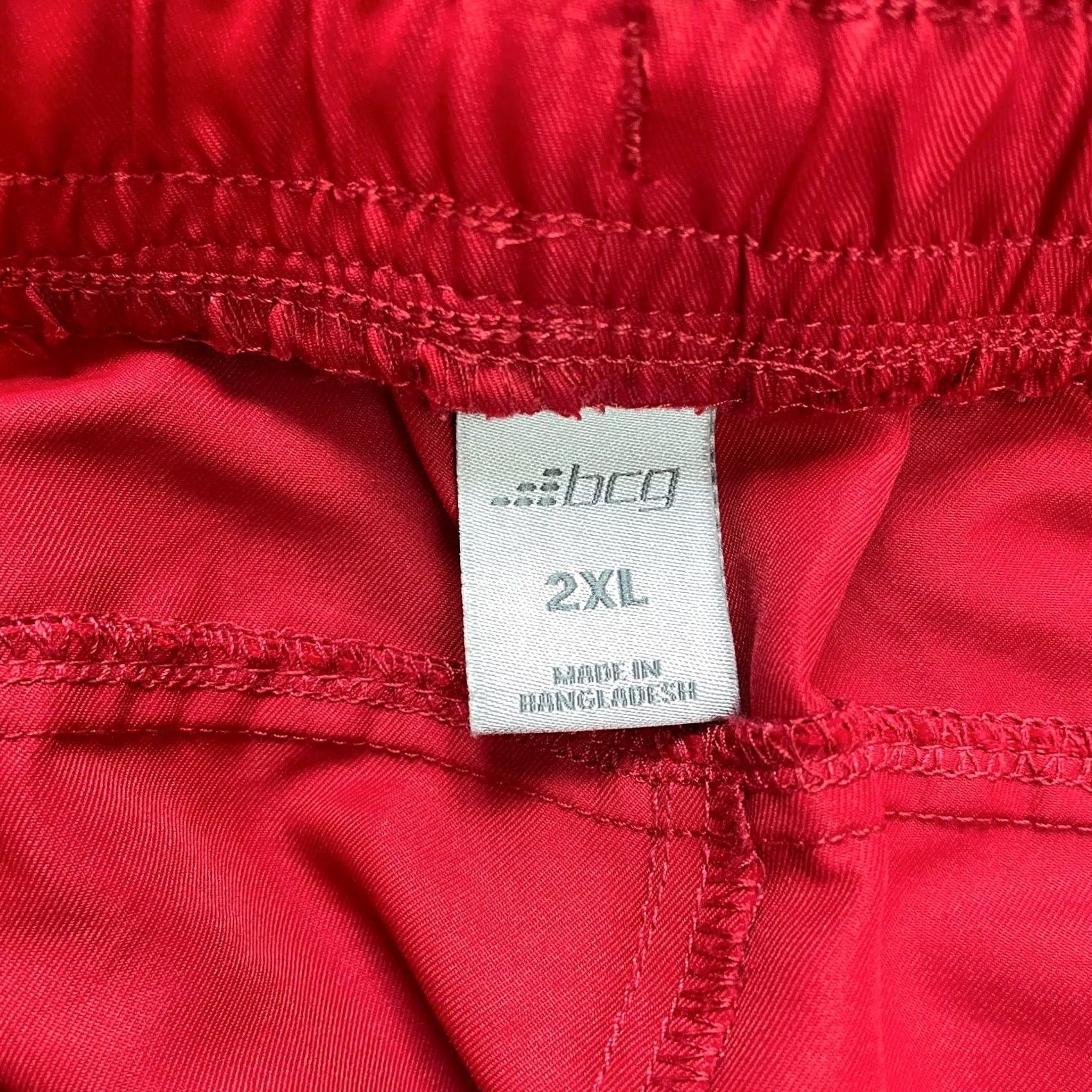 Vintage BCG Athletic Shorts Womens 2XL Red Lightweight Running Drawstring Pockets Sport Size 28" / US 6 / IT 42 - 7 Thumbnail