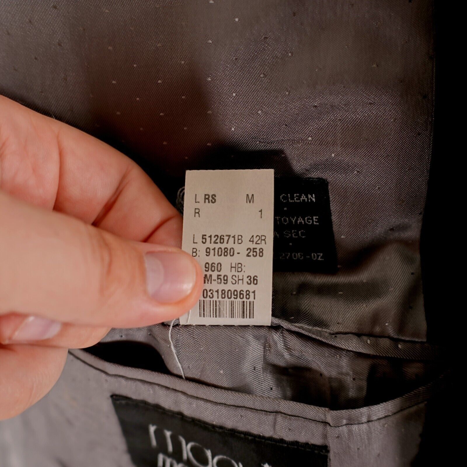 Calvin Klein Calvin Klein Wool Black 3 Button Blazer 42R Macy's Twill Wea Size 42R - 10 Thumbnail