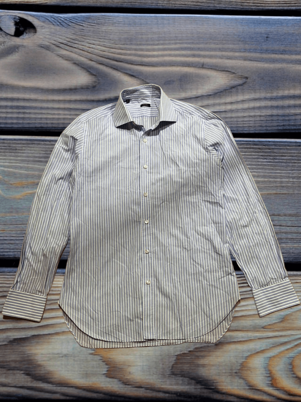 Barba Napoli Barba Napoli Patterned Cotton Shirt Men’s Made in Italy Size US M / EU 48-50 / 2 - 1 Thumbnail