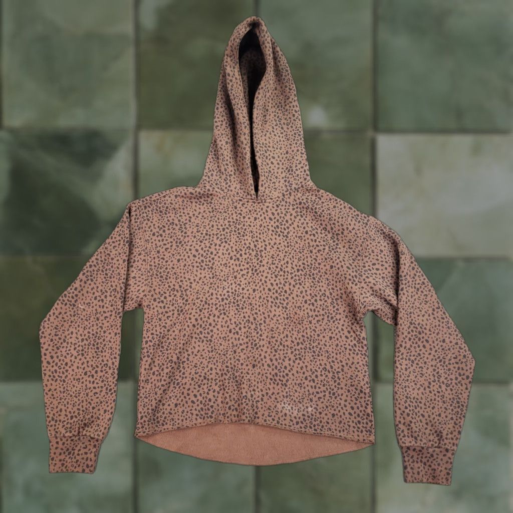 Abercrombie & Fitch Abercrombie & Fitch Hoodie Womens XXS Brown Animal Print Pullover Sweatshirt Long Sleeve Pullover Hooded Casual Shirt/Top Size XXS / US 00 / IT 34 - 1 Thumbnail