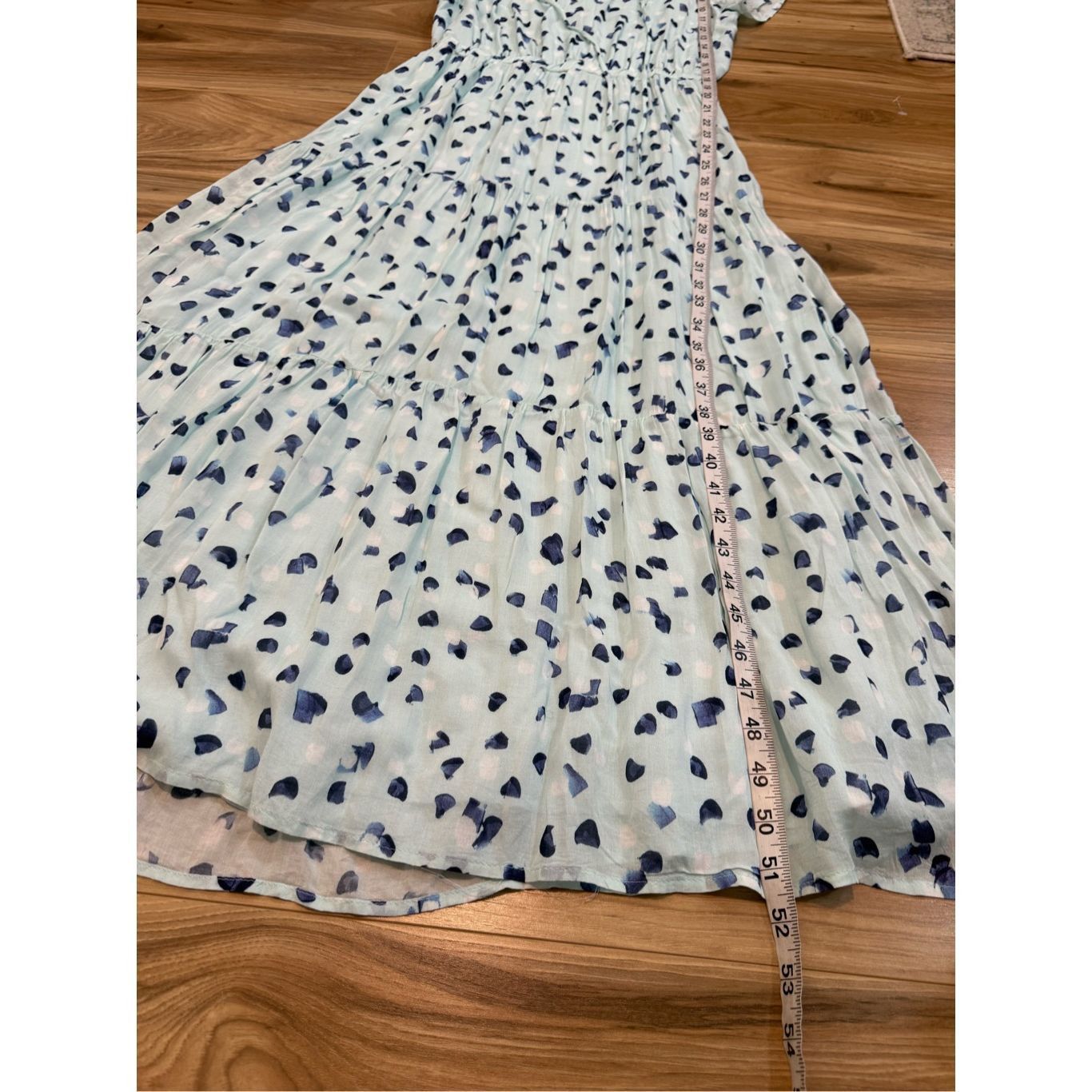 Bella Dahl BELLA DAHL Flutter Raglan Maxi Tier Dress in Seaspray Dots S Size S / US 4 / IT 40 - 8 Thumbnail