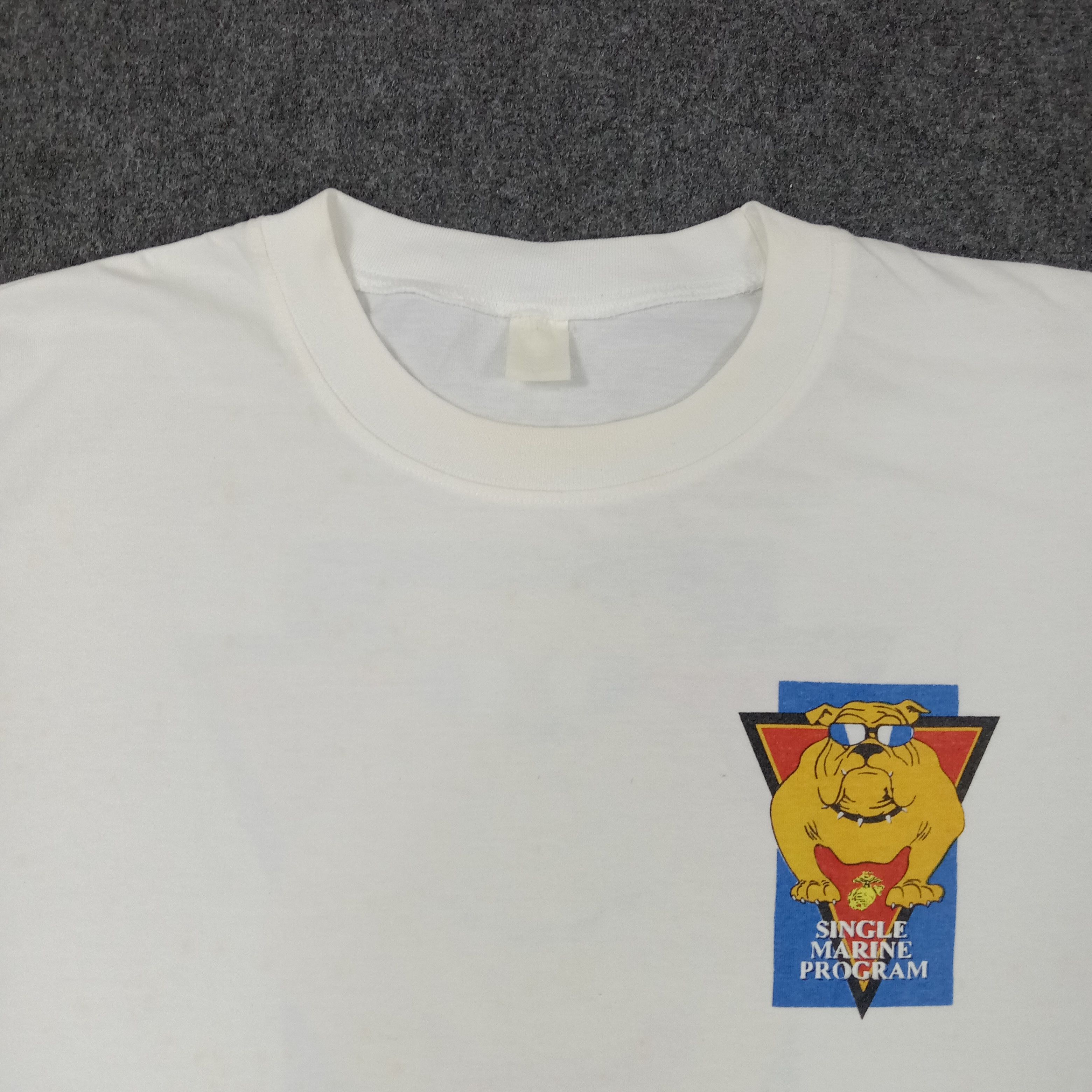 Vintage Single Marine Program American SMP Tshirt Size US XL / EU 56 / 4 - 4 Thumbnail