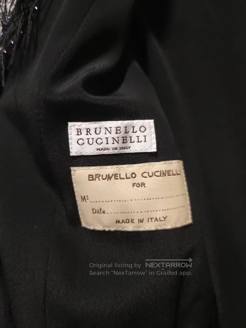 Brunello Cucinelli Brunello Cucinelli Long vest coat with gold thread and flu Size XS / US 0-2 / IT 36-38 - 3 Thumbnail