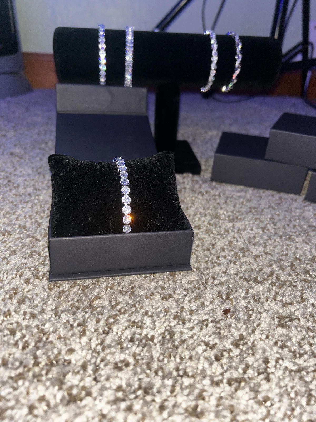 Other VVS Moissanite Bracelet Flawless 18 Cm Studded Bracelet Size ONE SIZE - 2 Thumbnail
