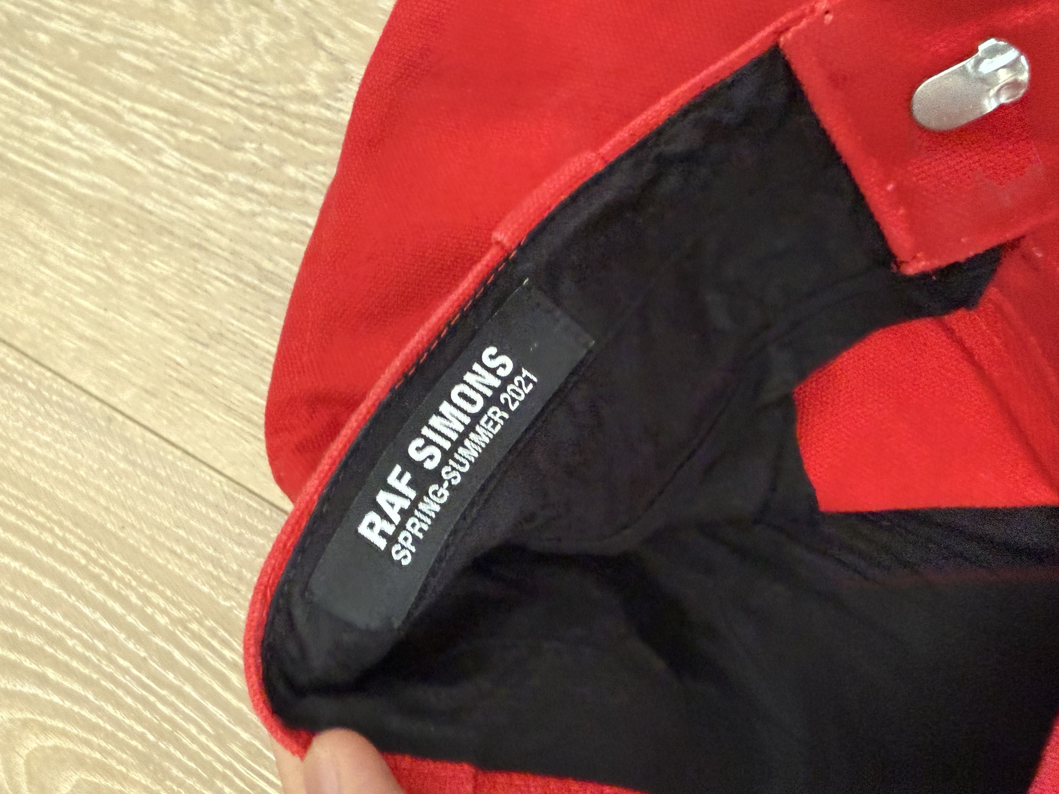 Raf Simons Raf Simons Red Flared Denim Pants Size US 30 / EU 46 - 3 Thumbnail