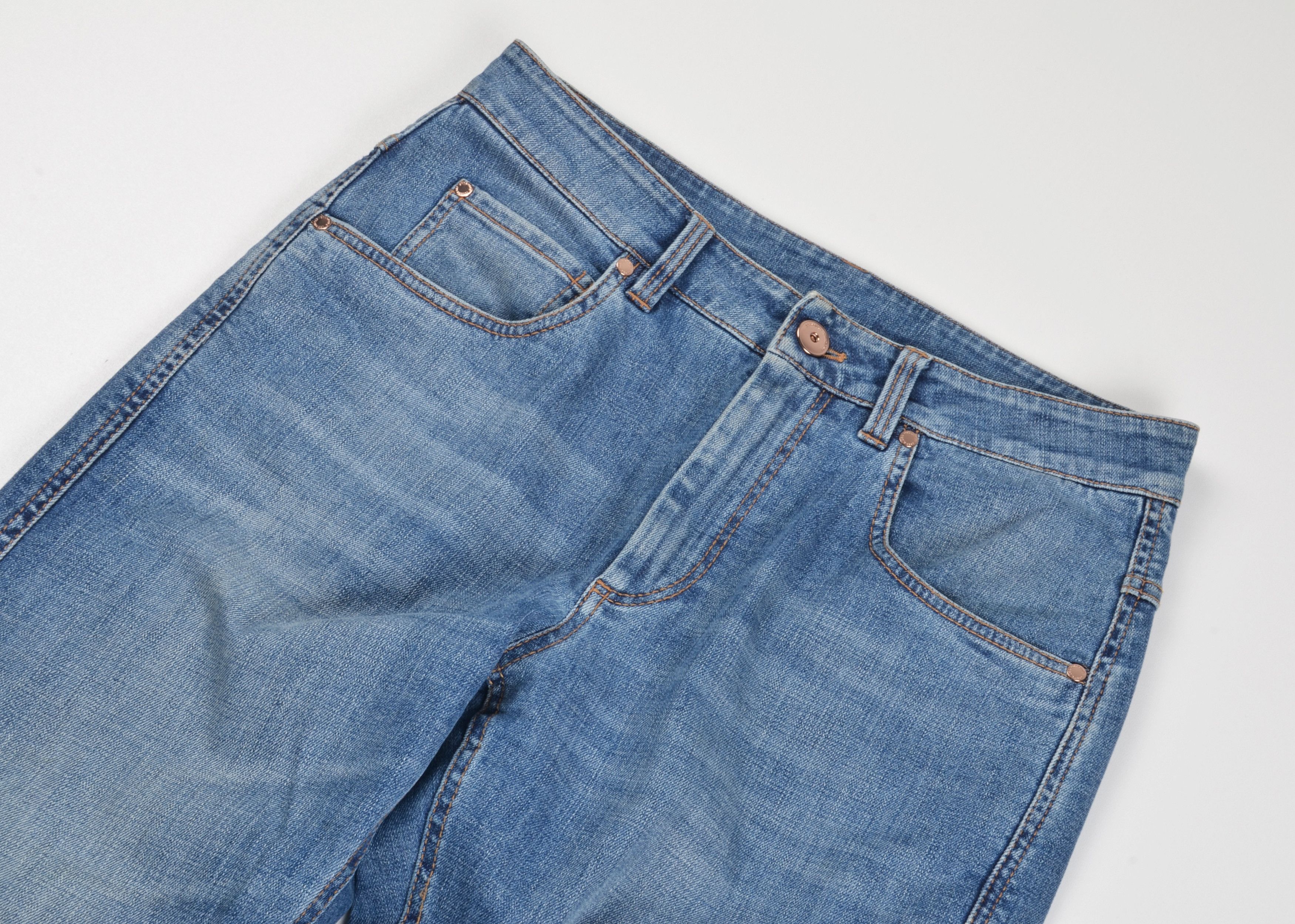 Brunello Cucinelli Brunello Cucinelli Blue The Boyish Tapered Hem Denim Jeans Size 30" / US 8 / IT 44 - 3 Thumbnail