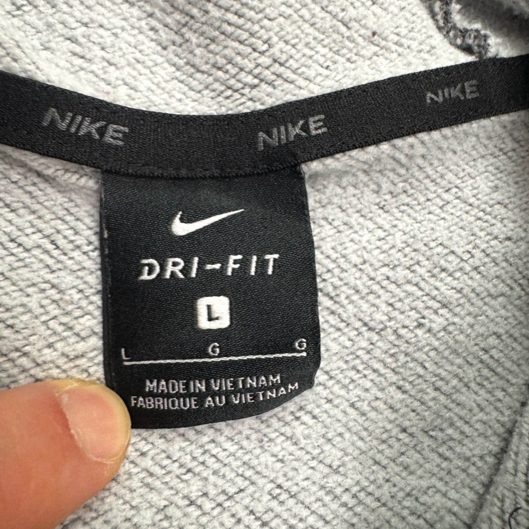 The North Face Nike Dri-Fit Full Zip Hoodie Mens Large Gray Swoosh Logo Pockets Sweatshirt Hooded Long Sleeve Zippered Size US S / EU 44-46 / 1 - 5 Thumbnail