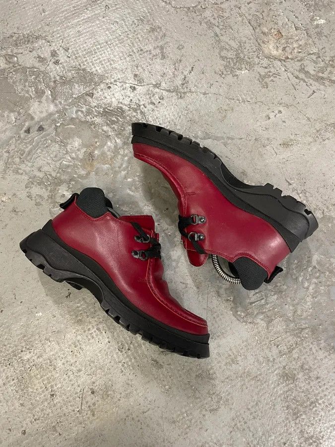 Prada SS1999 Prada Red Vibram Leather Shoes Size US 8 / IT 38 - 5 Thumbnail