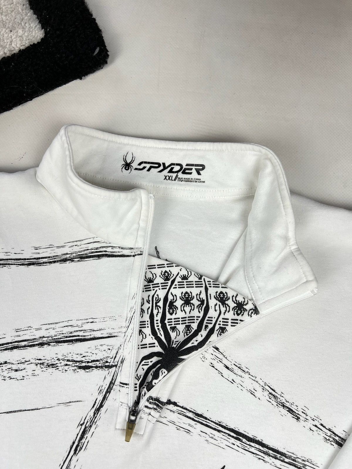 Japanese Brand × Vintage 🕸🕷 Spider web pattern longsleeve thermal Size US M / EU 48-50 / 2 - 12 Thumbnail