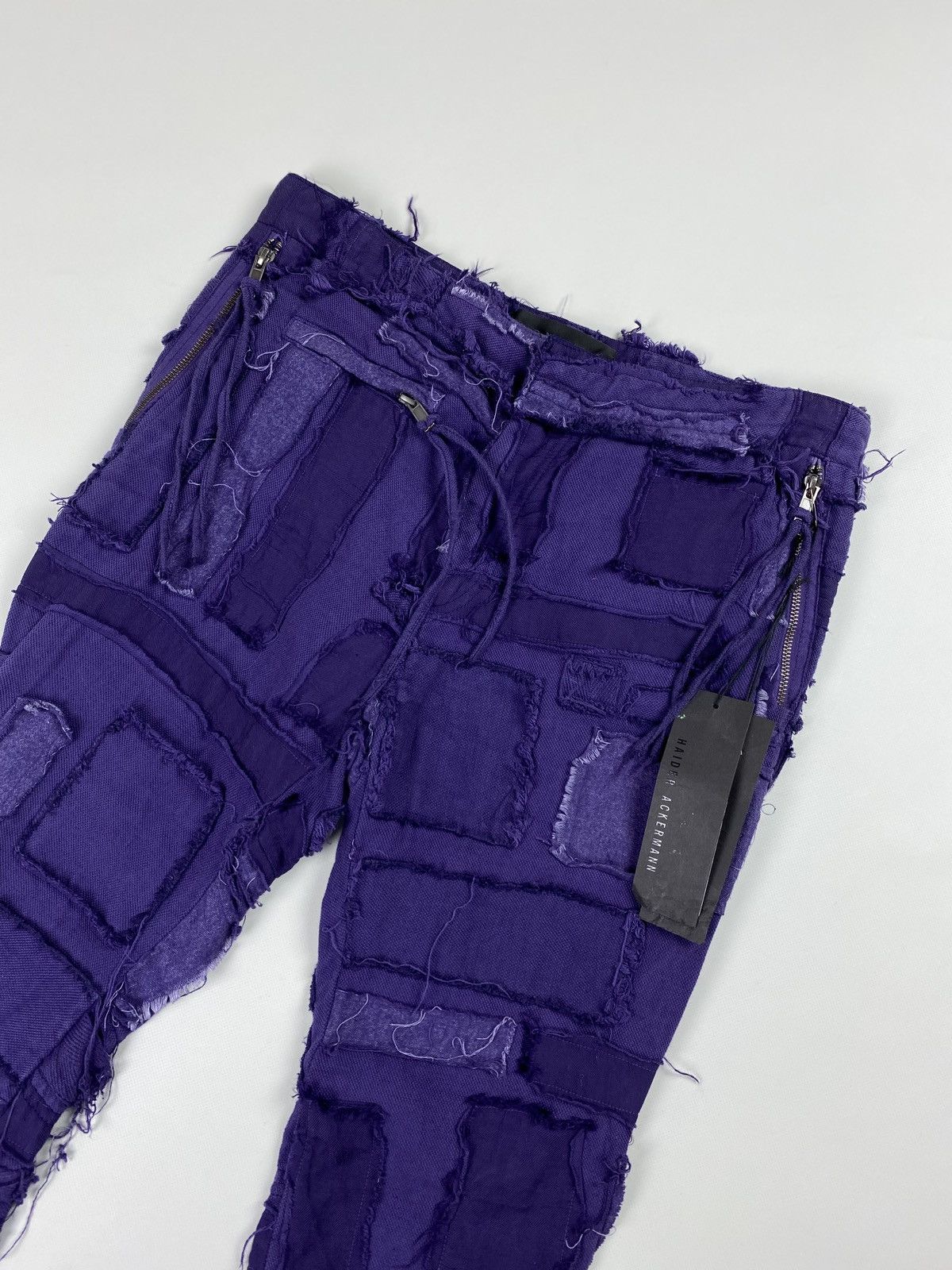 Haider Ackermann BNWT! Haider Ackermann ladies patchwork cropped pants Size 26" / US 2 / IT 38 - 4 Thumbnail