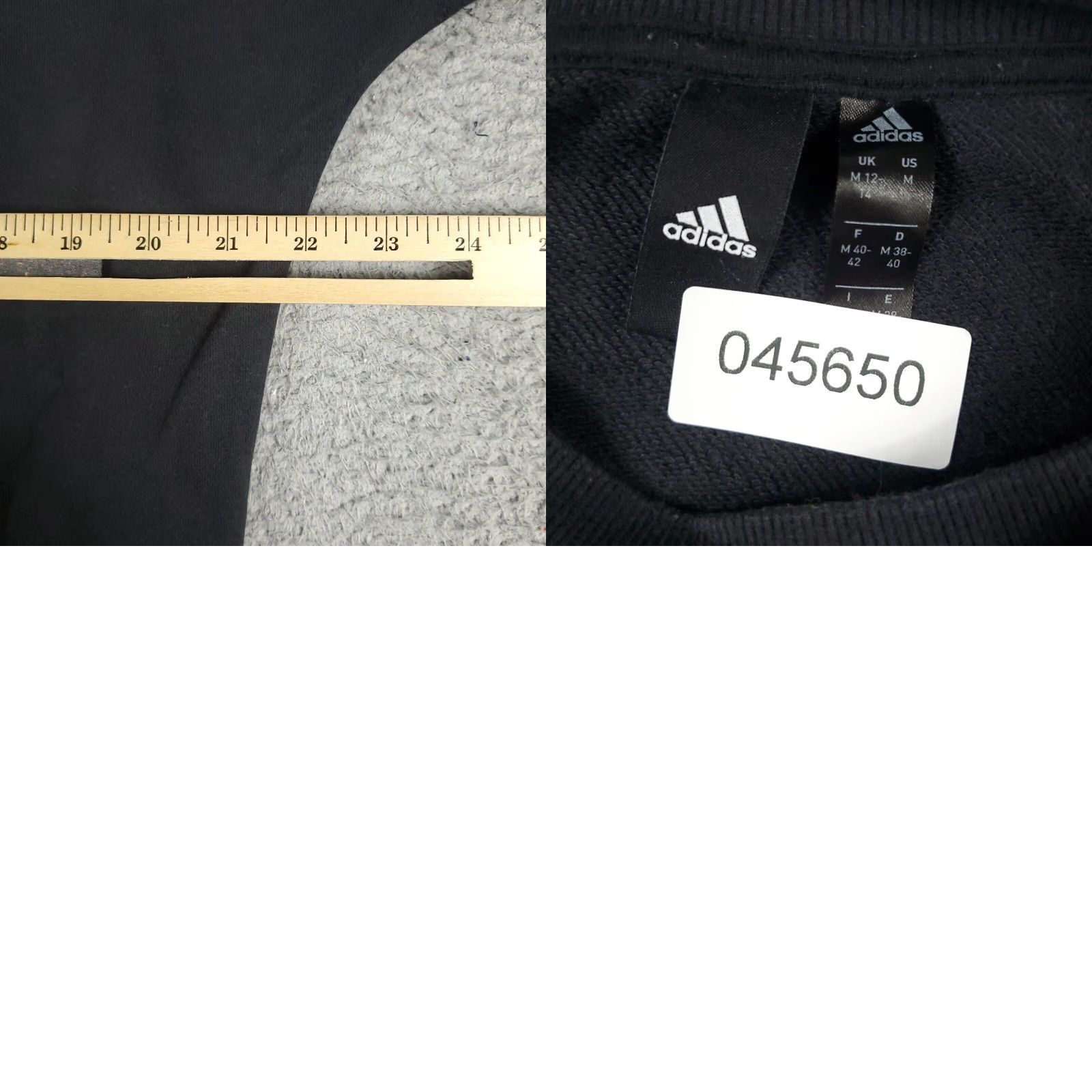 Adidas Womens Adidas Medium Extra Large XL Black Casual Pullover Sweatshirt Ladies Size M / US 6-8 / IT 42-44 - 8 Thumbnail