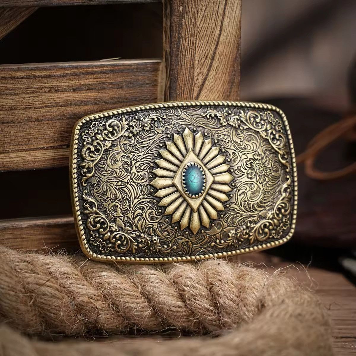 Cowboy Equipment Vintage Western belt buckle Size ONE SIZE - 2 Thumbnail