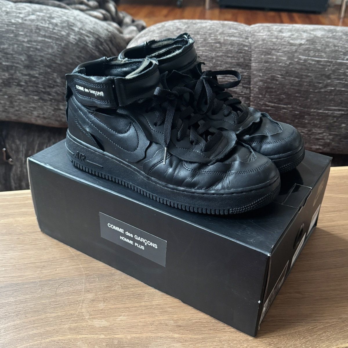 Comme des Garcons × Nike Nike Air Force 1 Mid “CDG” | Grailed