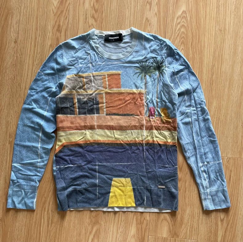 Dsquared2 DSquared2 Wool Graphic Print Sweater-yf Size US L / EU 52-54 / 3 - 1 Thumbnail