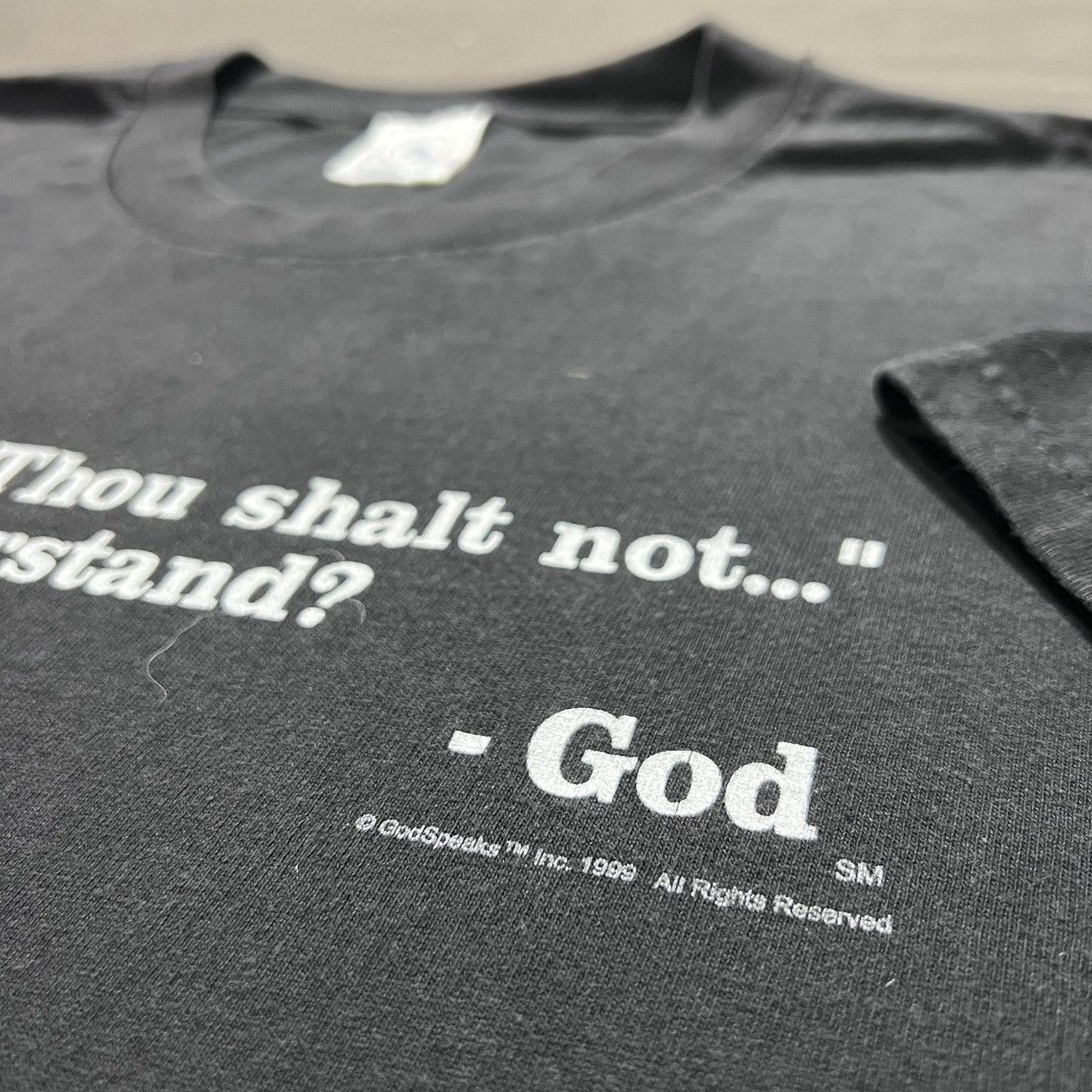 Other Vintage 90s God Speaks Jesus Lord Bible Holy Promo Tee G3 Size US XL / EU 56 / 4 - 3 Thumbnail