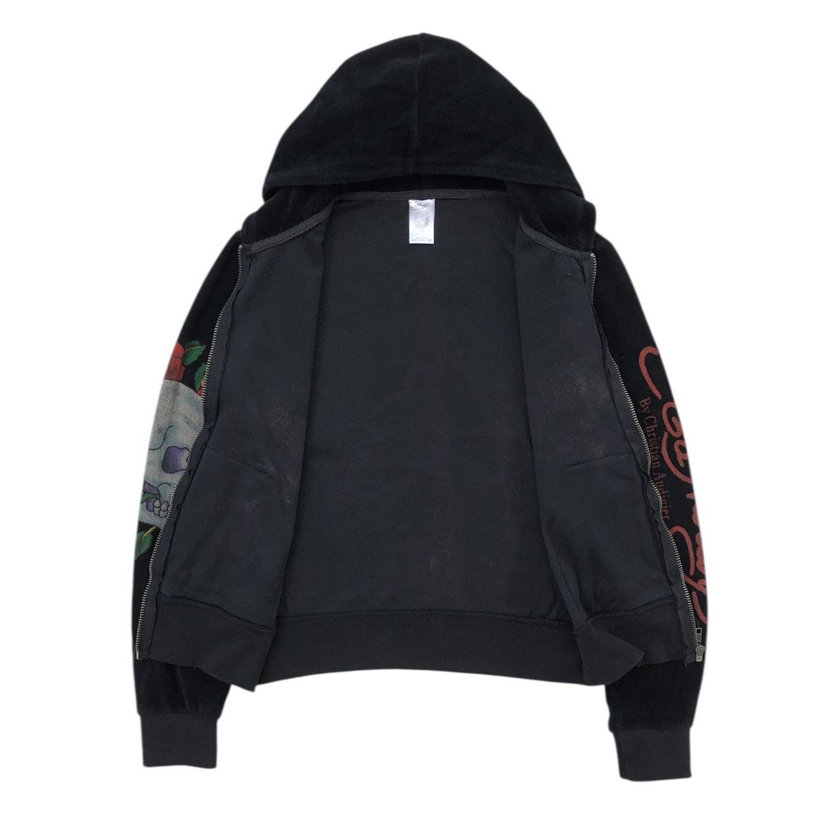 Ed Hardy Ed Hardy By Christian Audigier Velvet Zip Hoodie Jacket Size S / US 4 / IT 40 - 10 Thumbnail