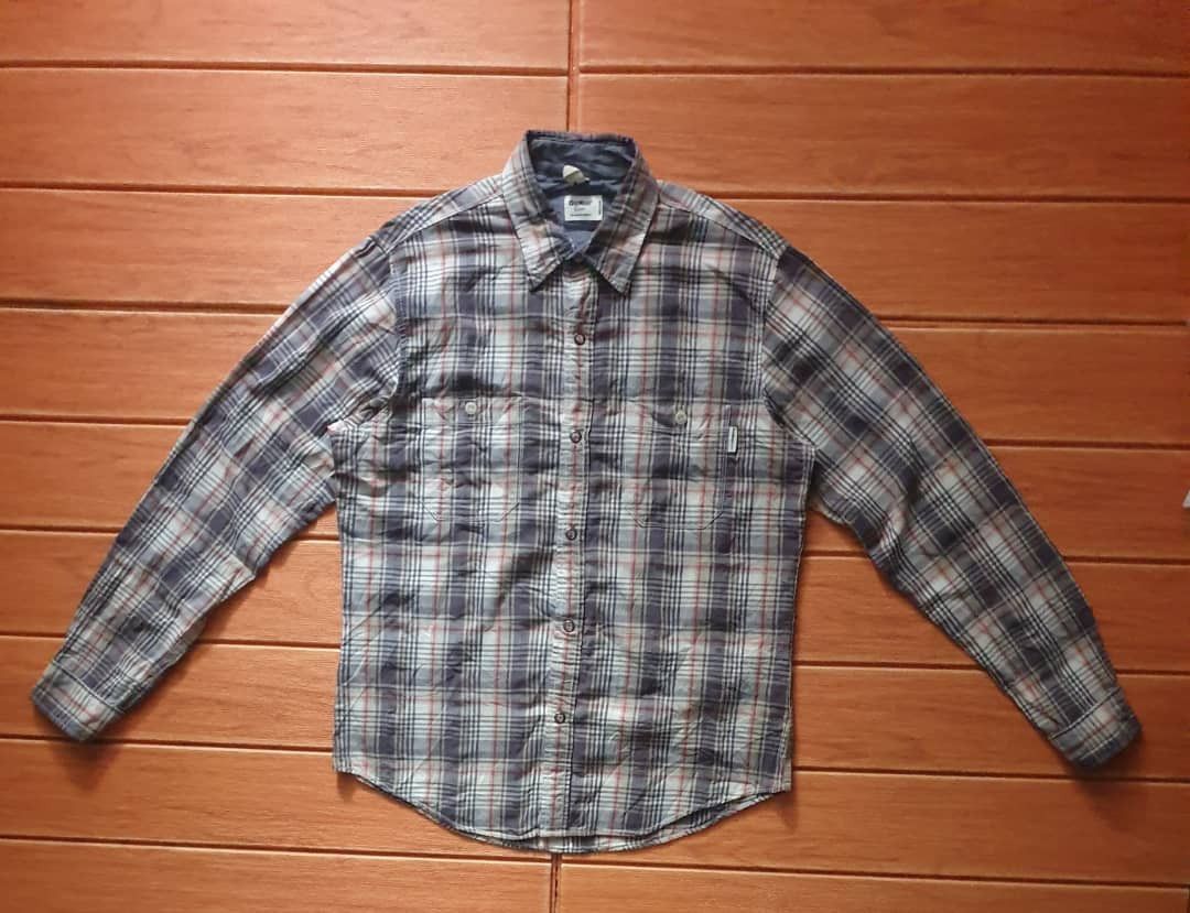 Japanese Brand 💥Oshkosh classic checkered chambray shirt Size US M / EU 48-50 / 2 - 1 Thumbnail