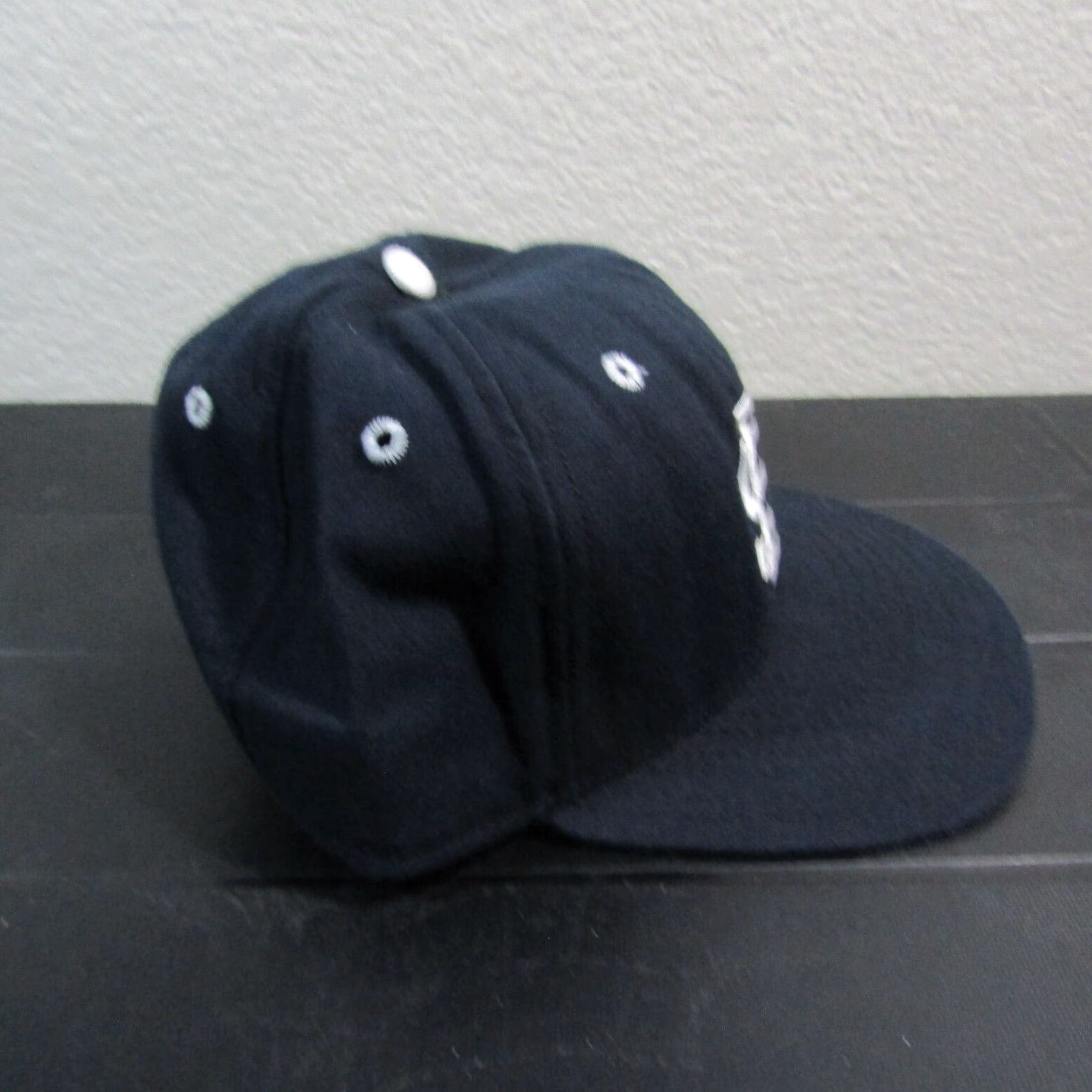 New Era VINTAGE New Era San Diego Hat Cap Mens Fitted 7 Black SD 80s Pro Model Baseball Cap Mens Size ONE SIZE - 5 Thumbnail