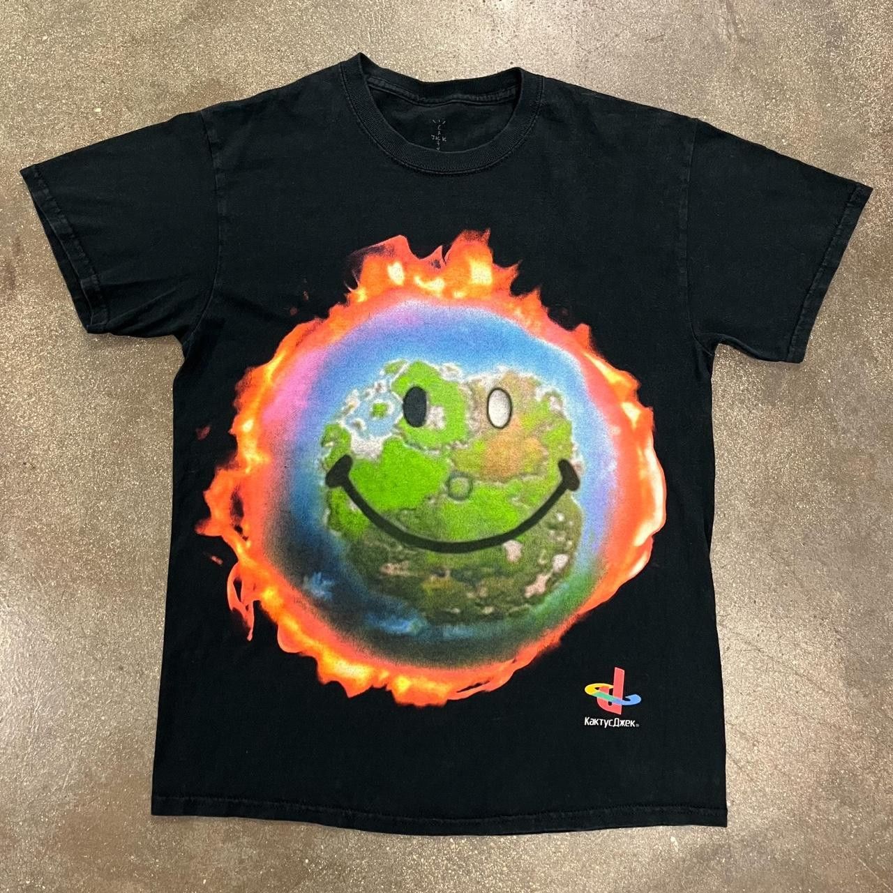 ☆ Cactus Jack x FORTNITE コラボTシャツ ☆ TRAVIS SCOTT CACTUS JACK x FORTNITE BLACK WORLD TEE (M) | eBay