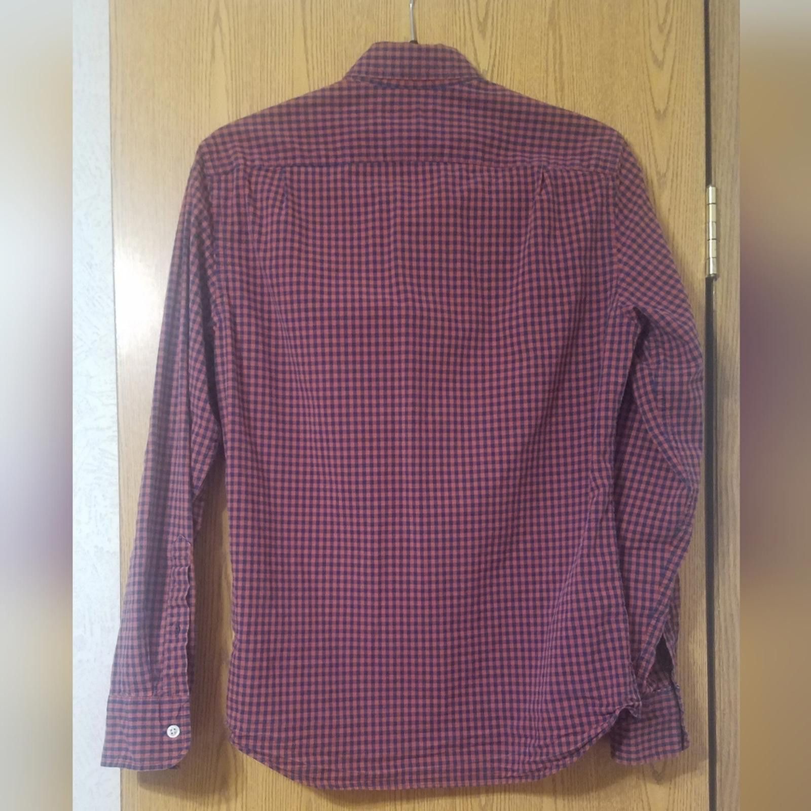 J.Crew J Crew Mercantile Flex Slim Casual Red/Navy Shirt Size Small Size US S / EU 44-46 / 1 - 2 Thumbnail