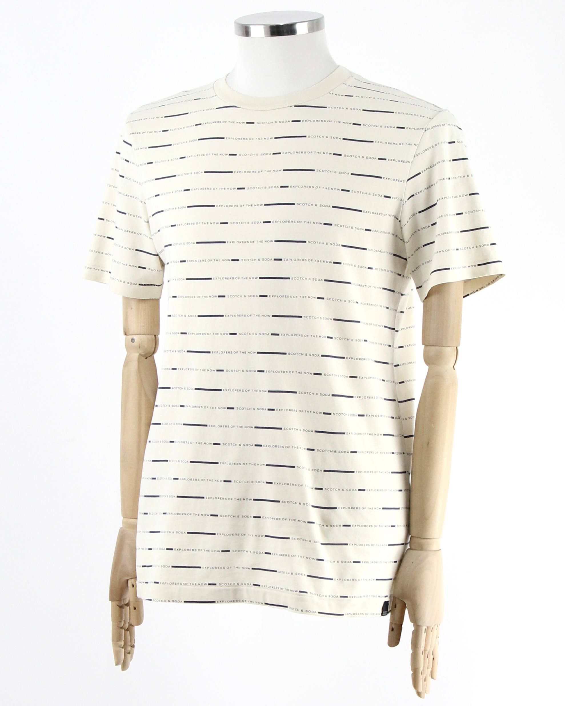 Scotch & Soda SCOTCH&SODA Beige printed T-shirt Size US M / EU 48-50 / 2 - 2 Thumbnail