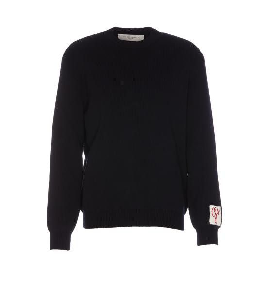 Golden Goose GOLDEN GOOSE Men Sweater GMP00841 P00066250486 Blue Size US S / EU 44-46 / 1 - 1 Thumbnail