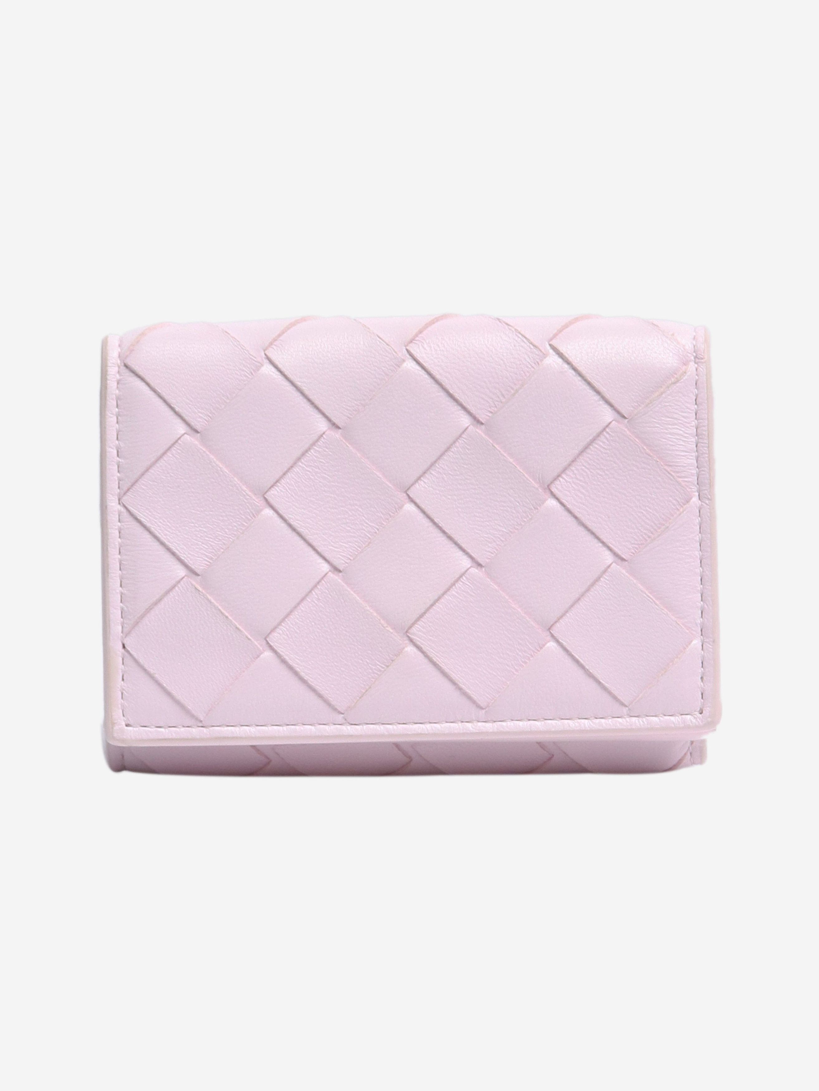 Light pink Intrecciato wallet