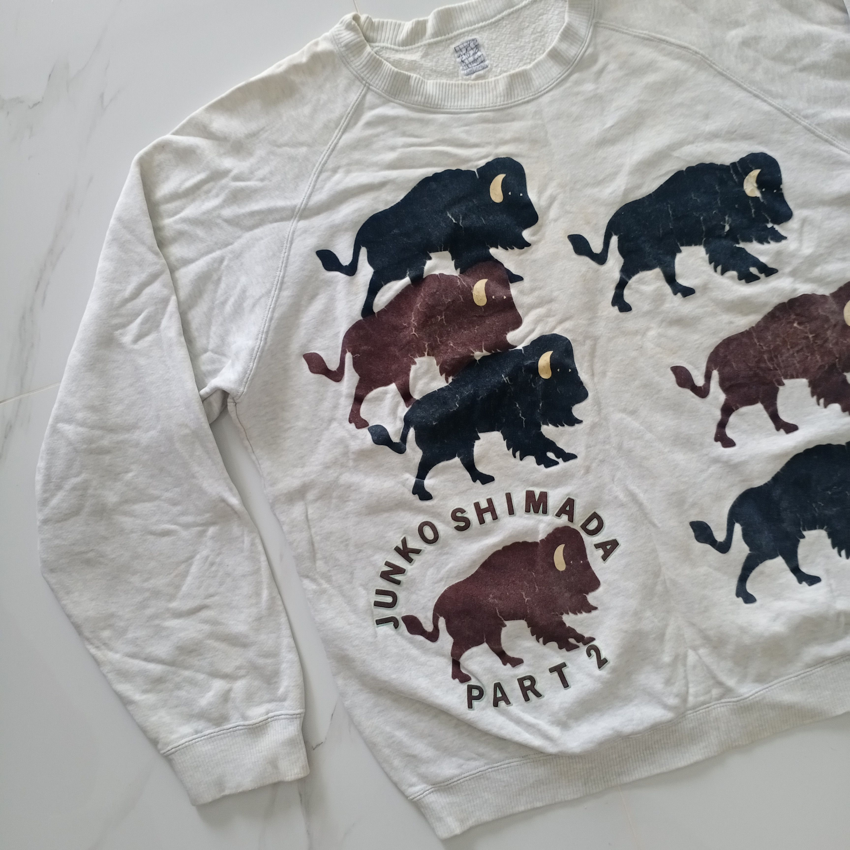 Japanese Brand Vintage 90s Junko Shimada Part 2 sweatshirt sweater bison Size US M / EU 48-50 / 2 - 3 Thumbnail