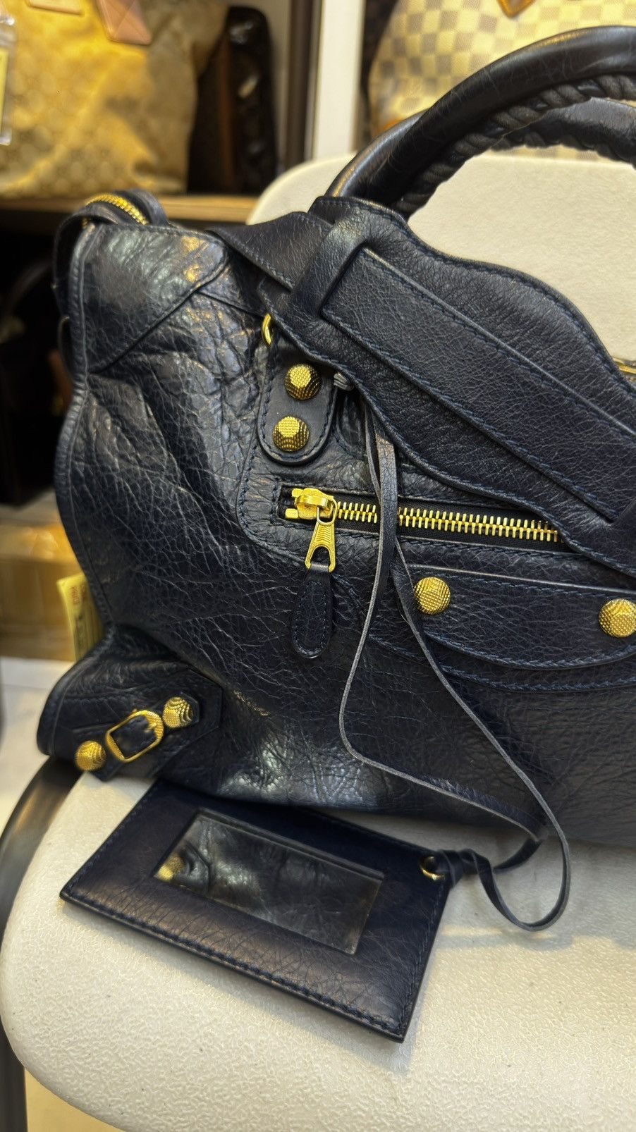 Balenciaga BALENCIAGA Persian Lambskin Leather Giant 12 Gold City Bag Size ONE SIZE - 2 Thumbnail