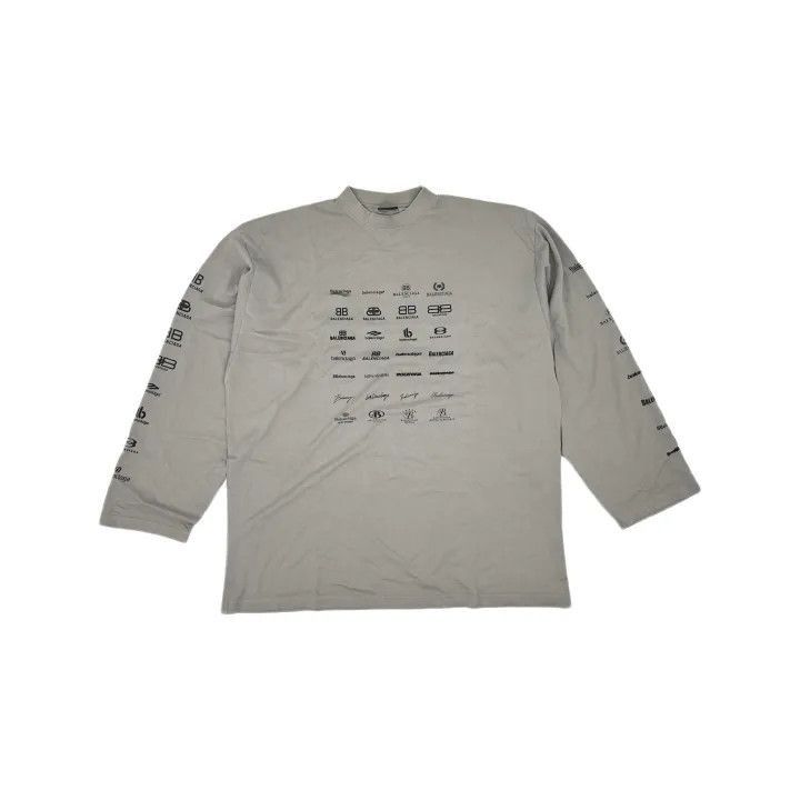 Balenciaga Balenciaga Balenciaga SS23 Logo Print Long Sleeve Sweatshi Size US L / EU 52-54 / 3 - 2 Thumbnail