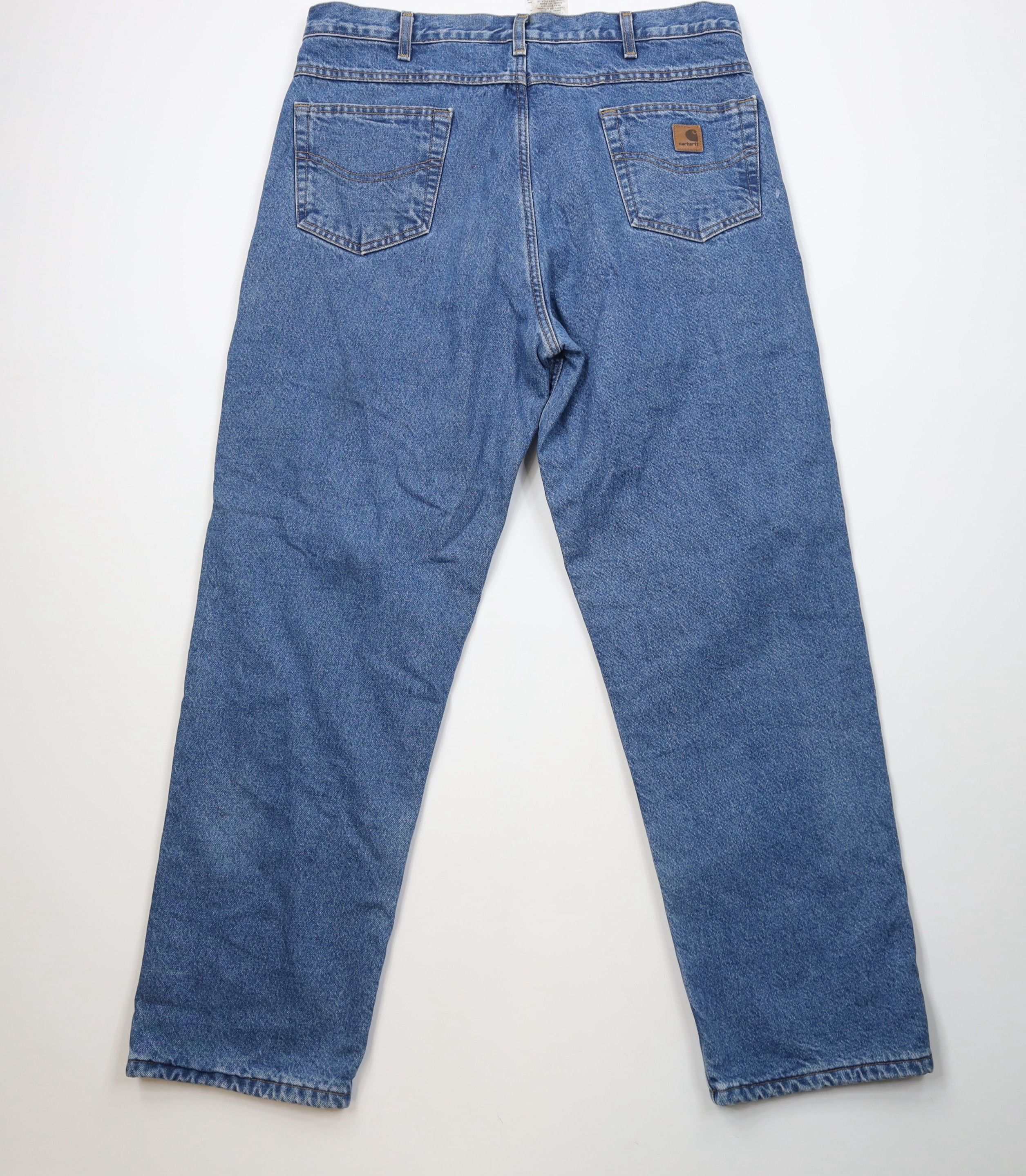 Carhartt Vintage Carhartt Relaxed Fleece Lined Wide Leg Denim Jeans Size US 38 / EU 54 - 10 Thumbnail
