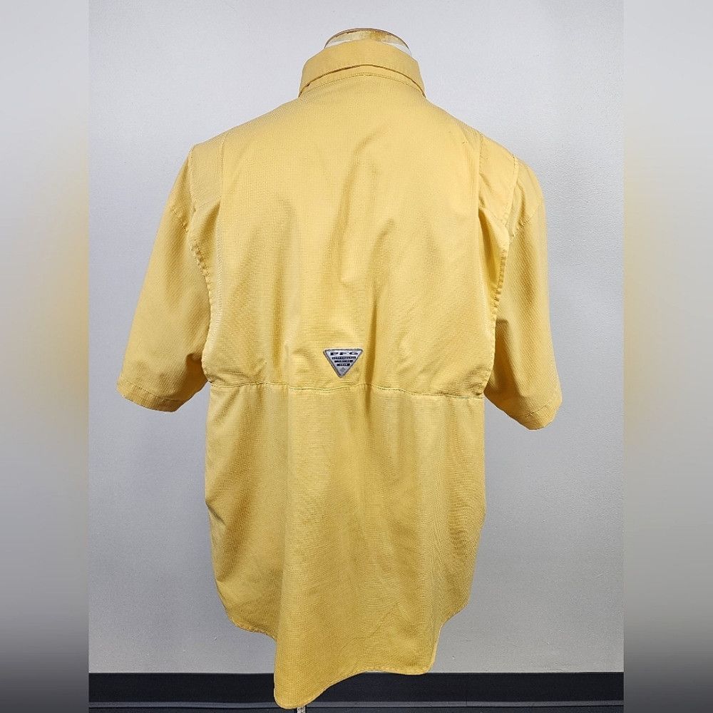 Columbia Columbia PFG Yellow Lightweight Fishing Performance Shirt Size US L / EU 52-54 / 3 - 3 Thumbnail