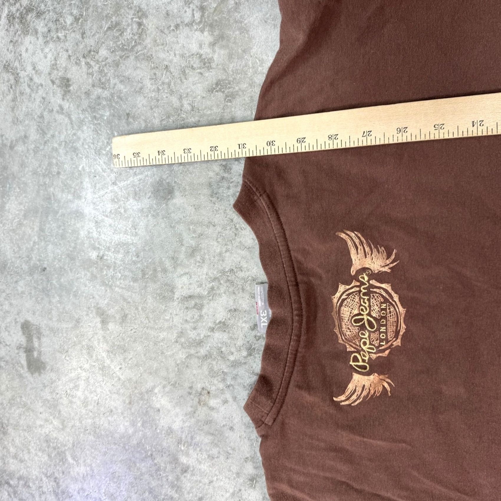 Pepe Jeans Pepe Jeans Shirt Mens 3XL Brown Graphic Print Eagle Crest Tee Size US XXL / EU 58 / 5 - 6 Thumbnail