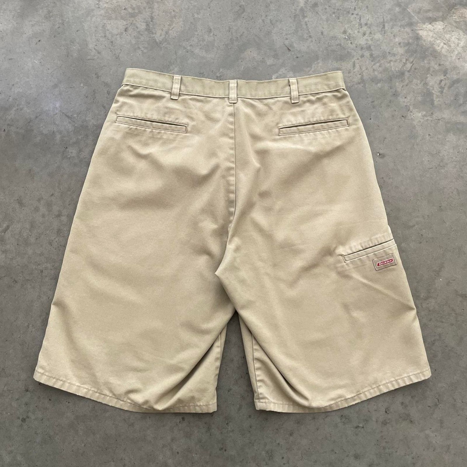 Dickies Dickies Khaki Flat Front Work Shorts Size US 36 / EU 52 - 2 Thumbnail