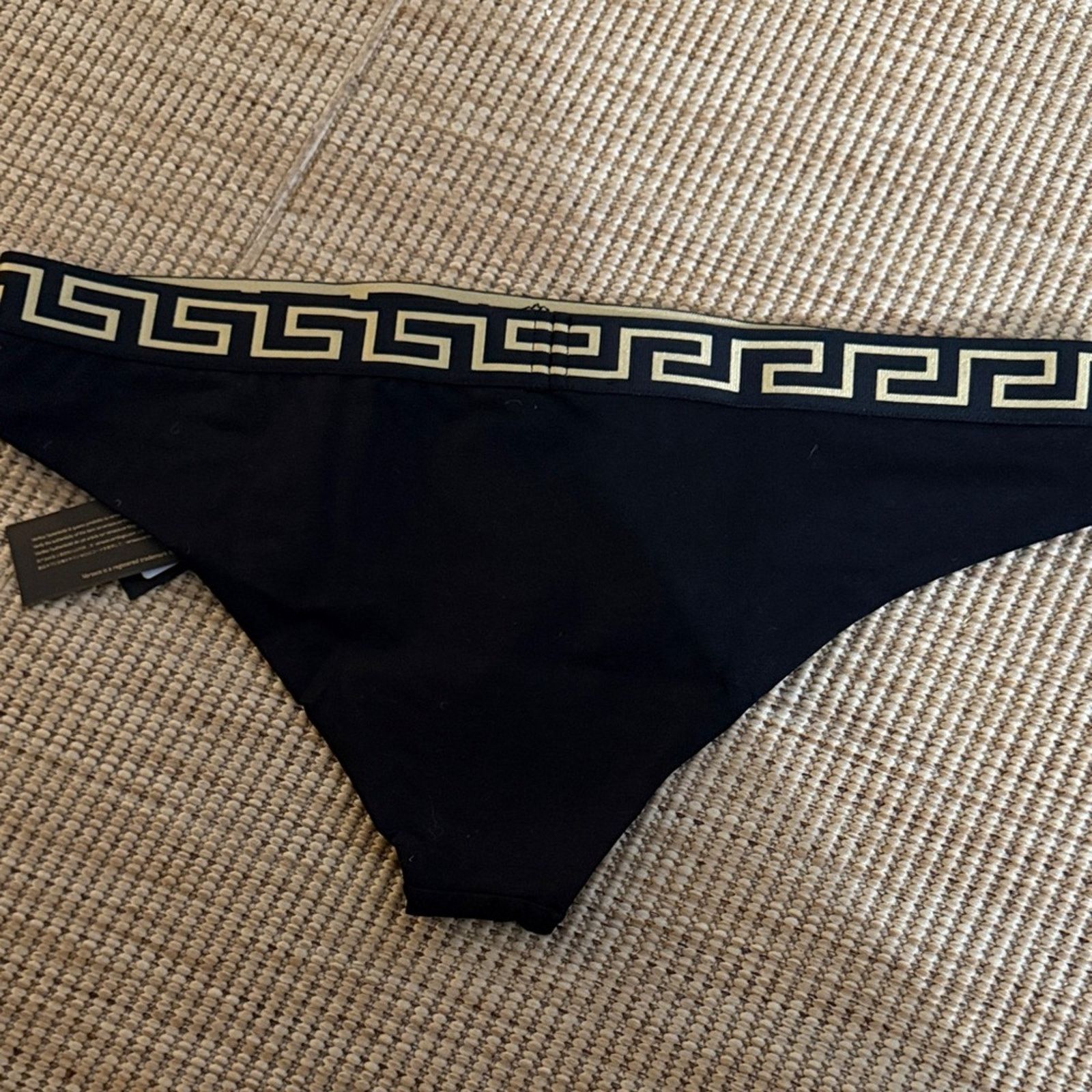 Versace NWT Versace Black Briefs with Gold Greek Key Size L Size ONE SIZE - 5 Thumbnail